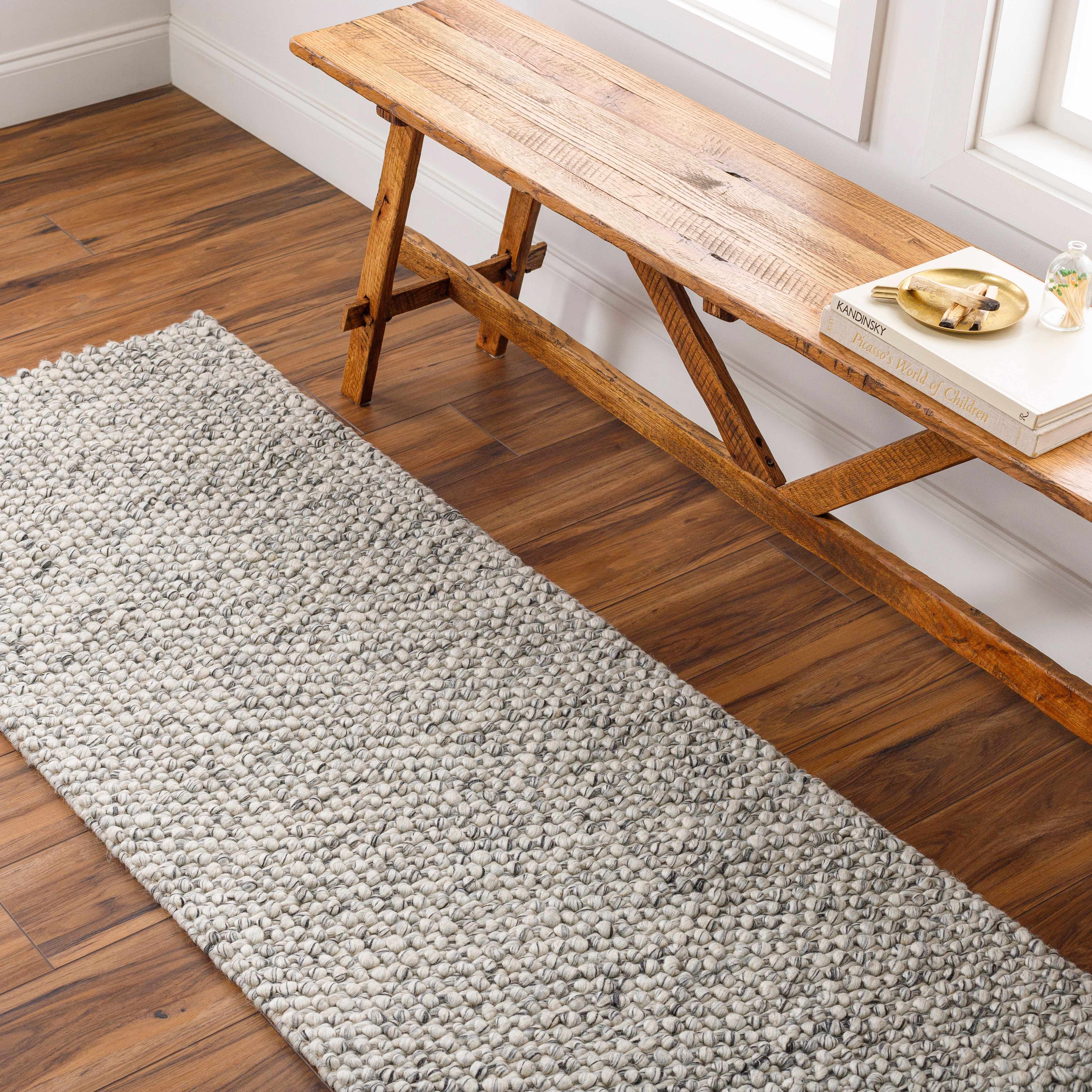 Lucerne LNE-1001 Gray Wool Rug - Image 10
