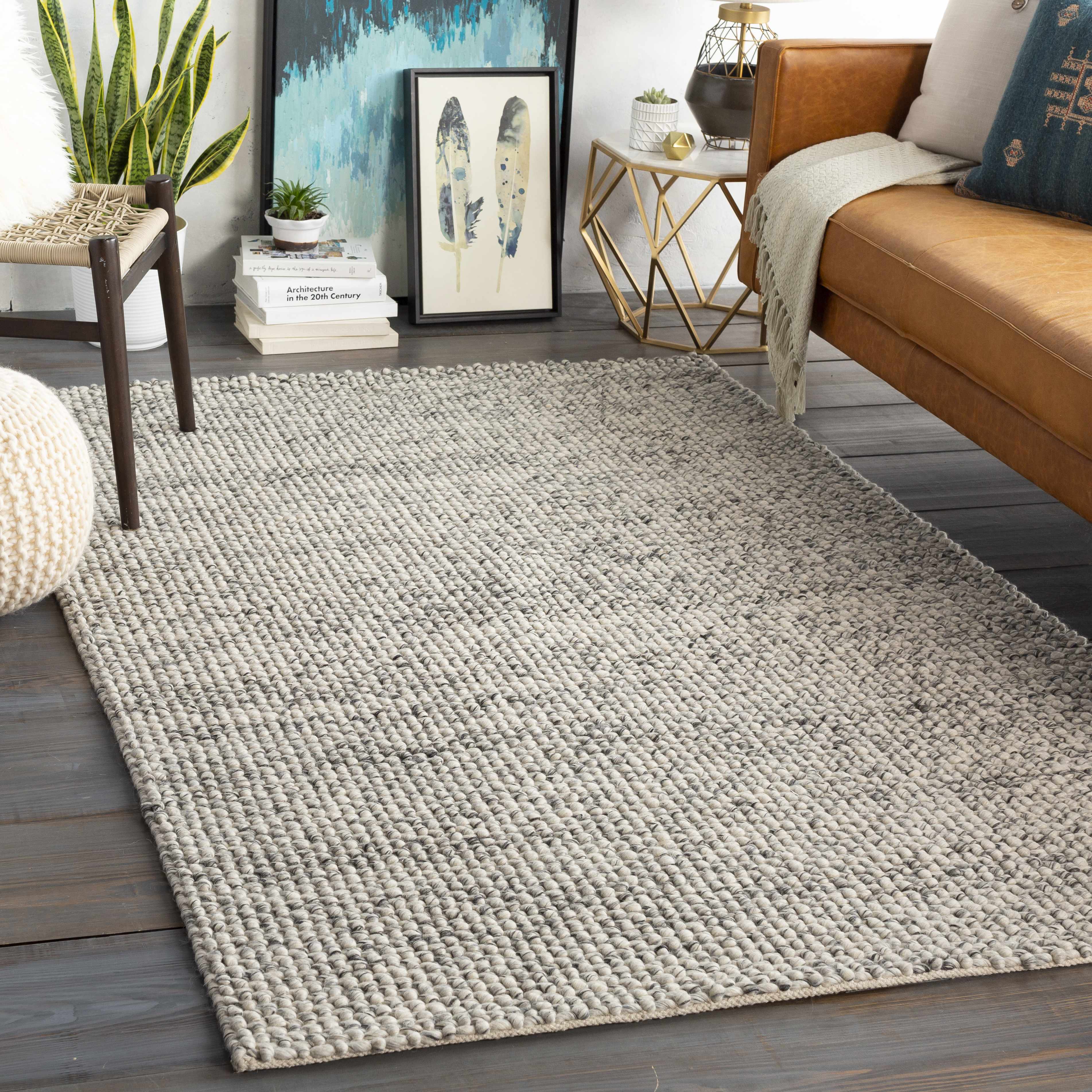 Lucerne LNE-1001 Gray Wool Rug - Image 2