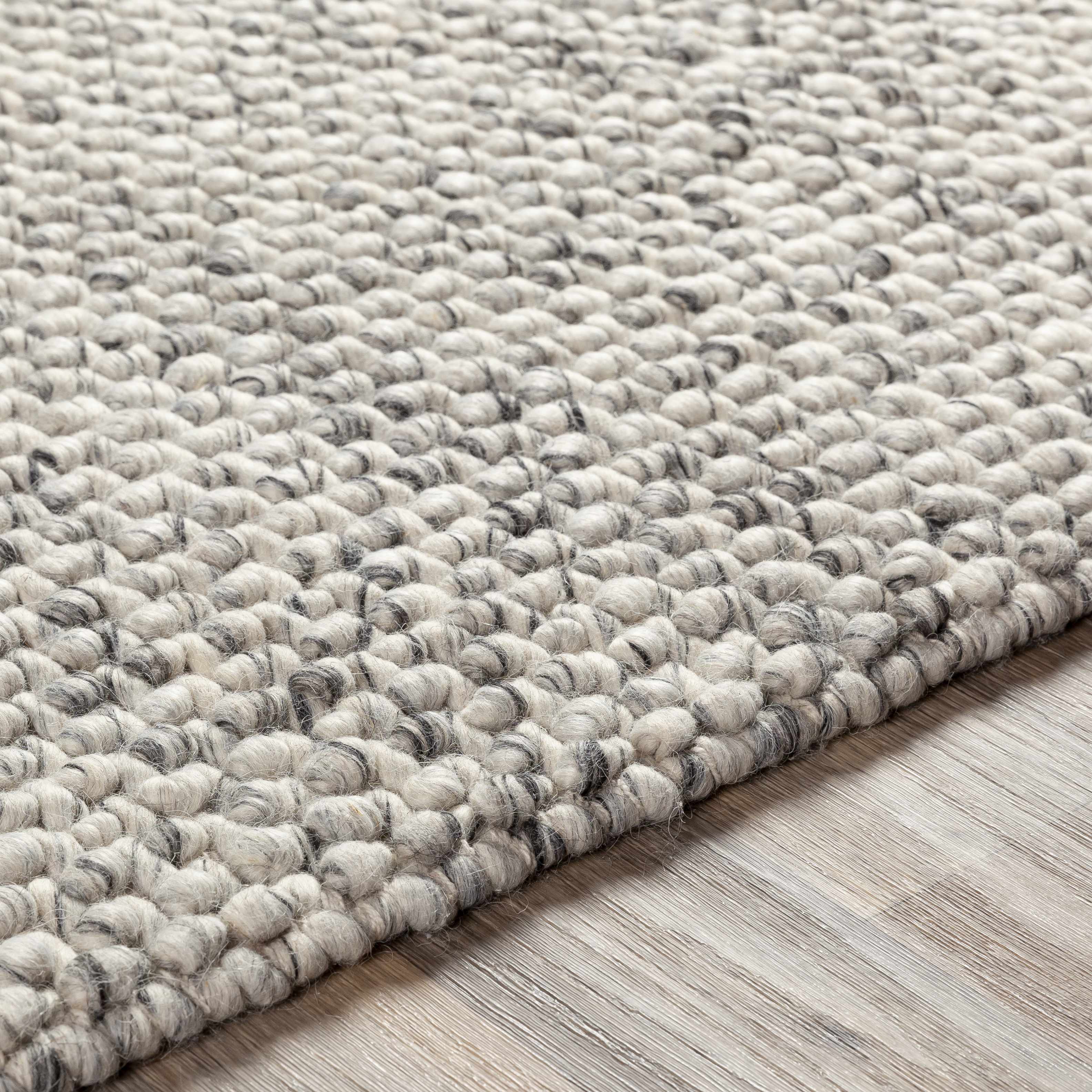 Lucerne LNE-1001 Gray Wool Rug - Image 4