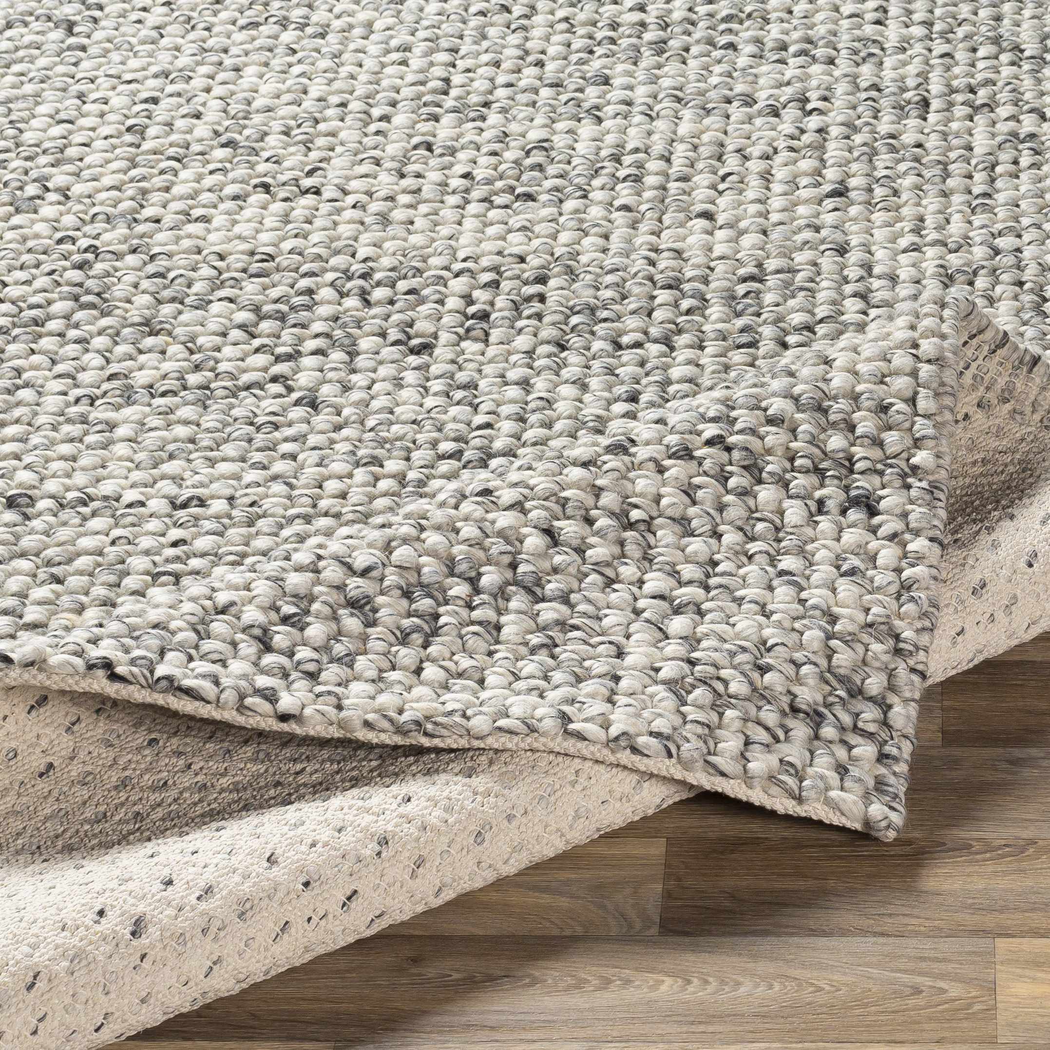 Lucerne LNE-1001 Gray Wool Rug - Image 5