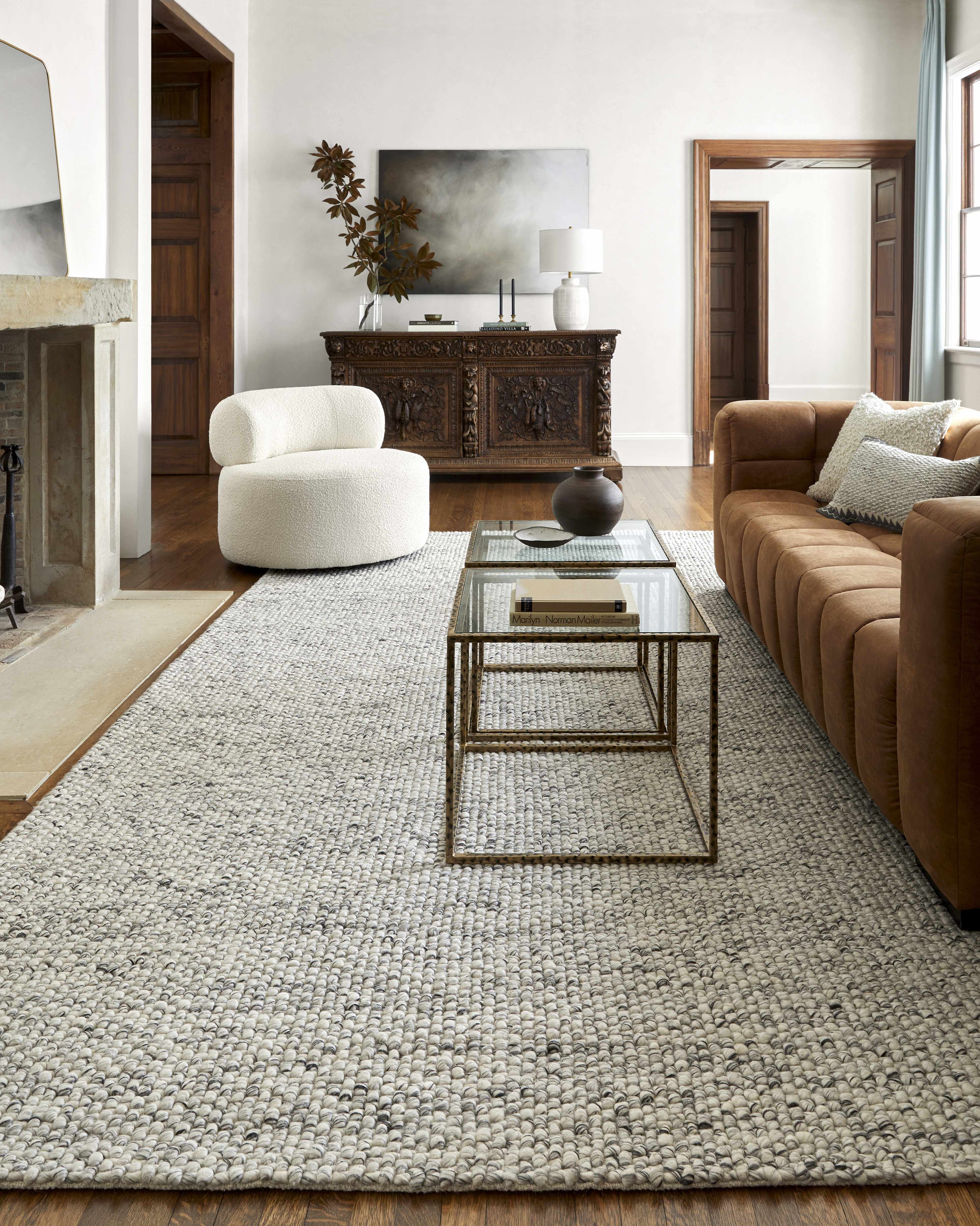 Lucerne LNE-1001 Gray Wool Rug - Image 8