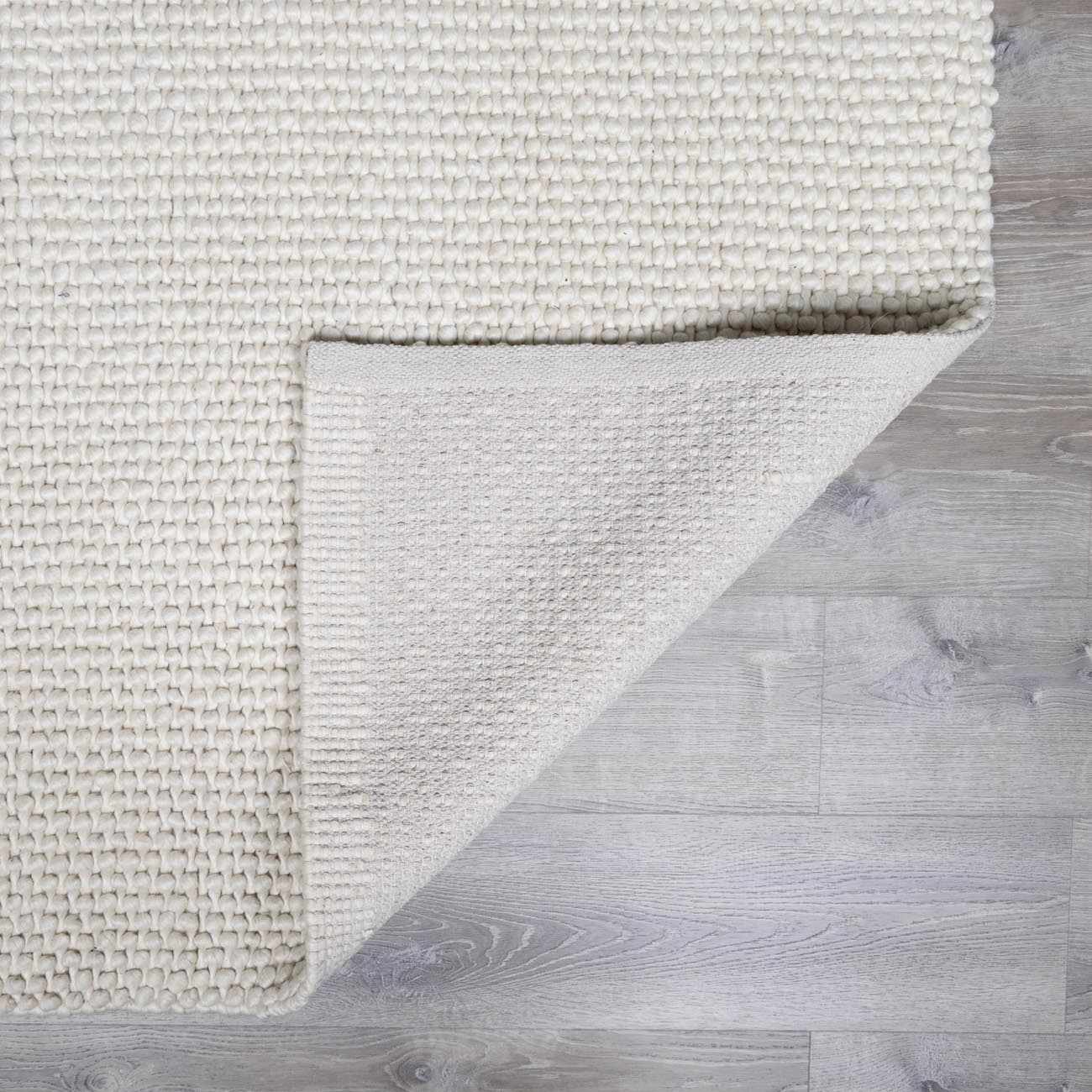 Lucerne Plain Cream Wool Rug LNE-1000 - Image 4