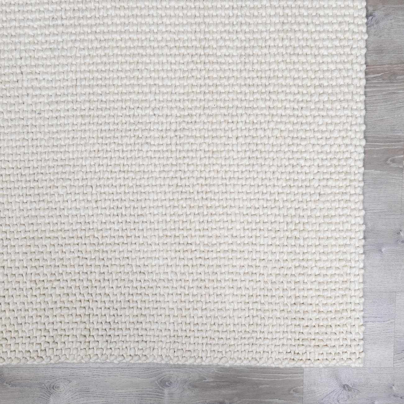 Lucerne Plain Cream Wool Rug LNE-1000 - Image 6