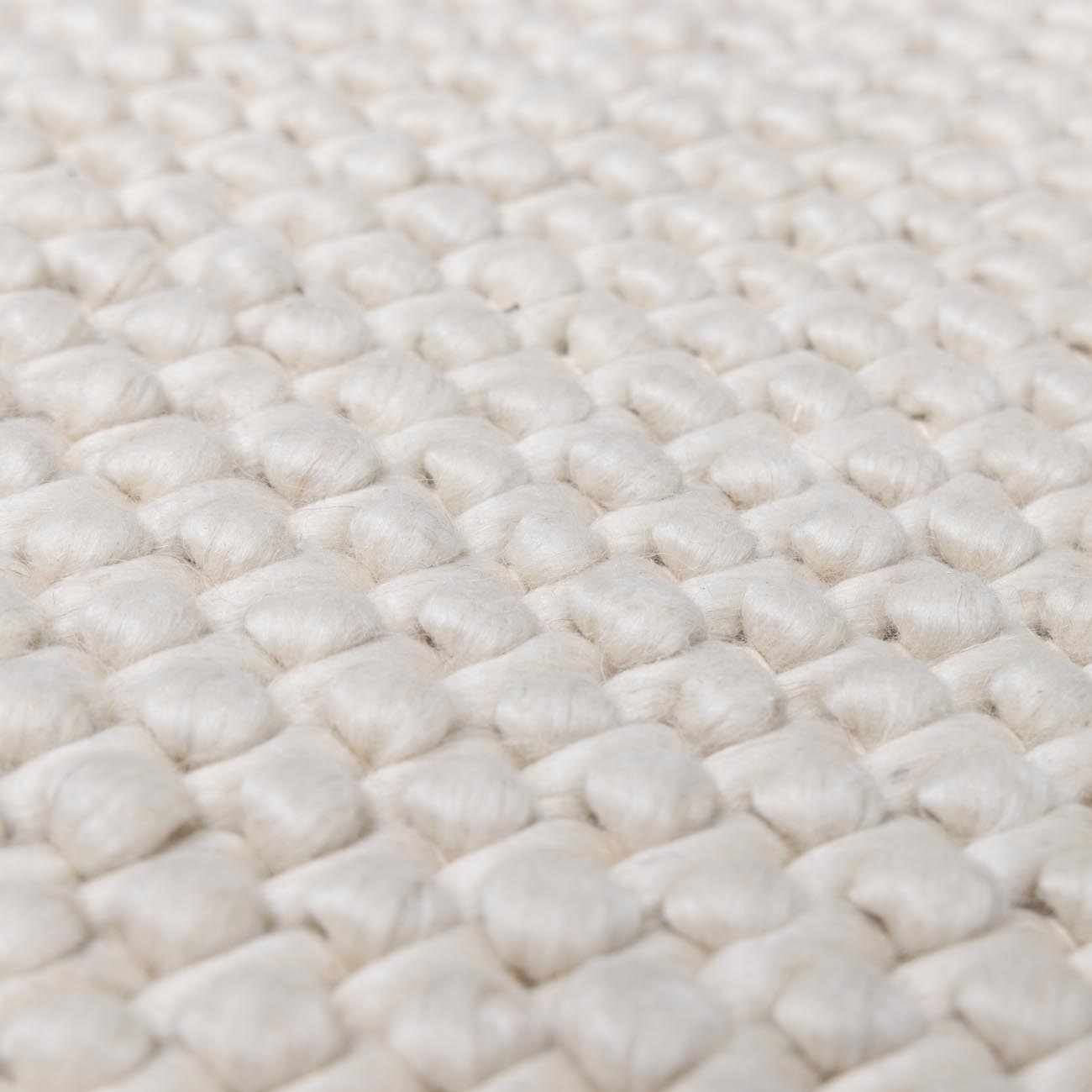 Lucerne Plain Cream Wool Rug LNE-1000 - Image 7