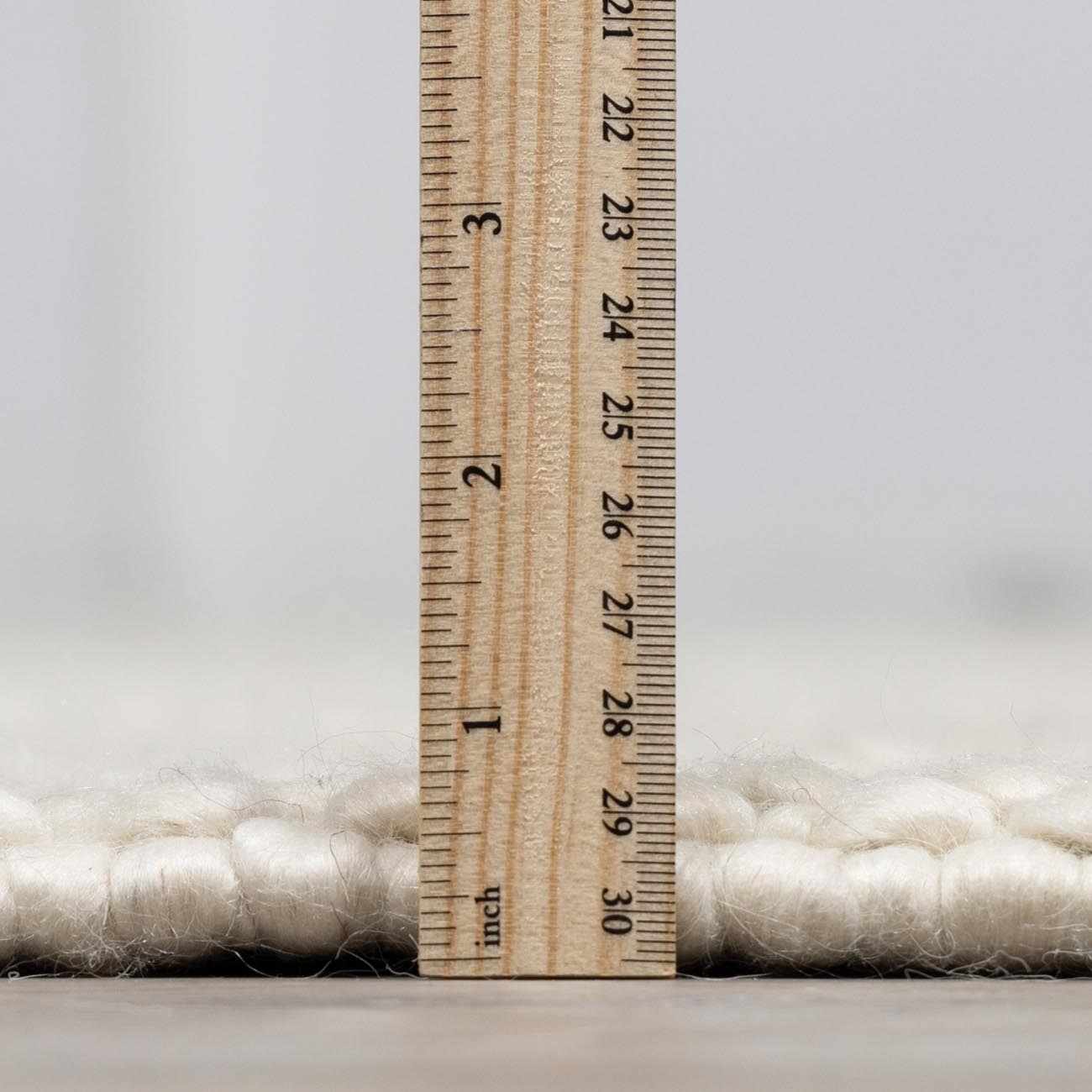Lucerne Plain Cream Wool Rug LNE-1000 - Image 8