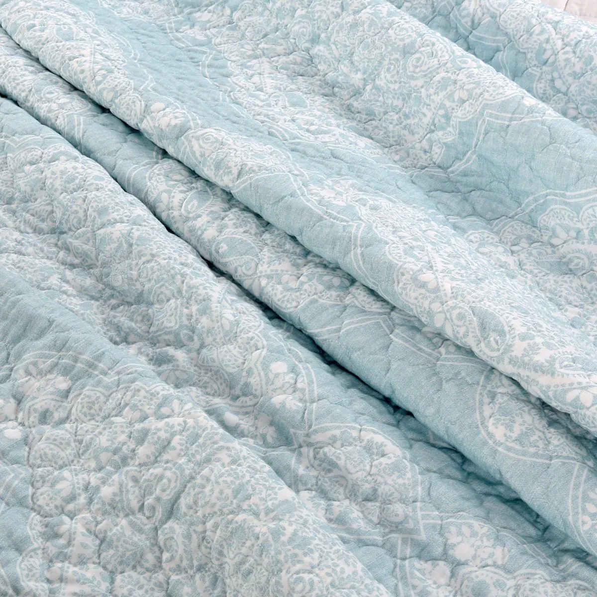 Lucianna Ruffle Edge Cotton Bedspread Set - Image 6