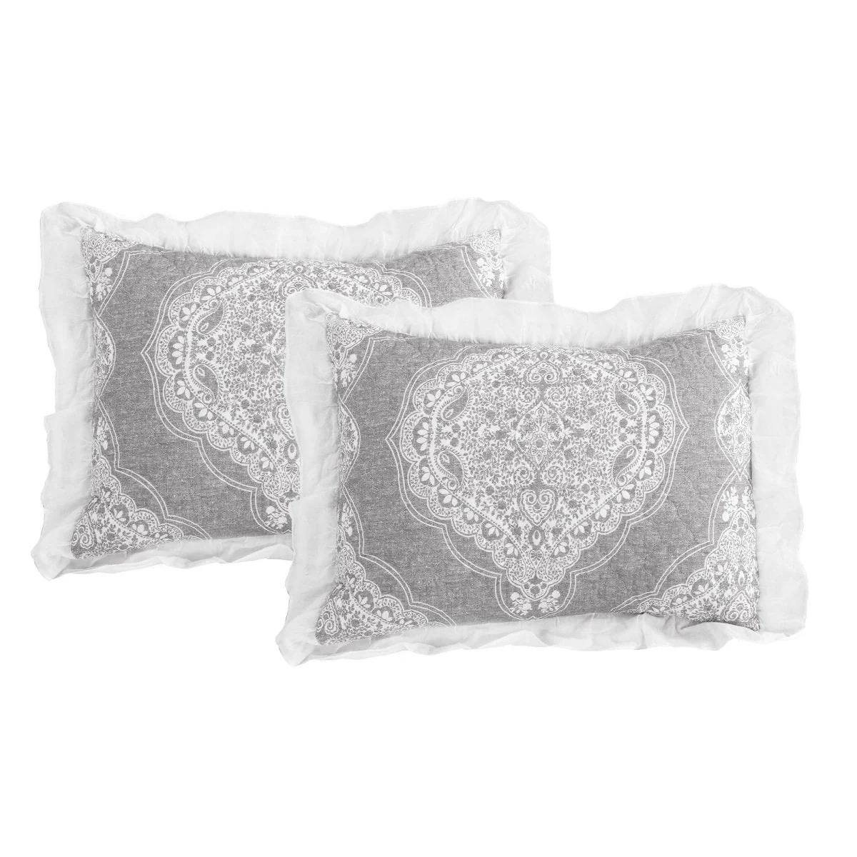 Lucianna Ruffle Edge Cotton Bedspread Set - Image 8