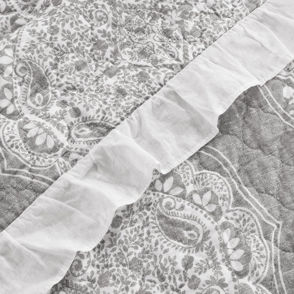 Lucianna Ruffle Edge Cotton Bedspread Set - Image 9