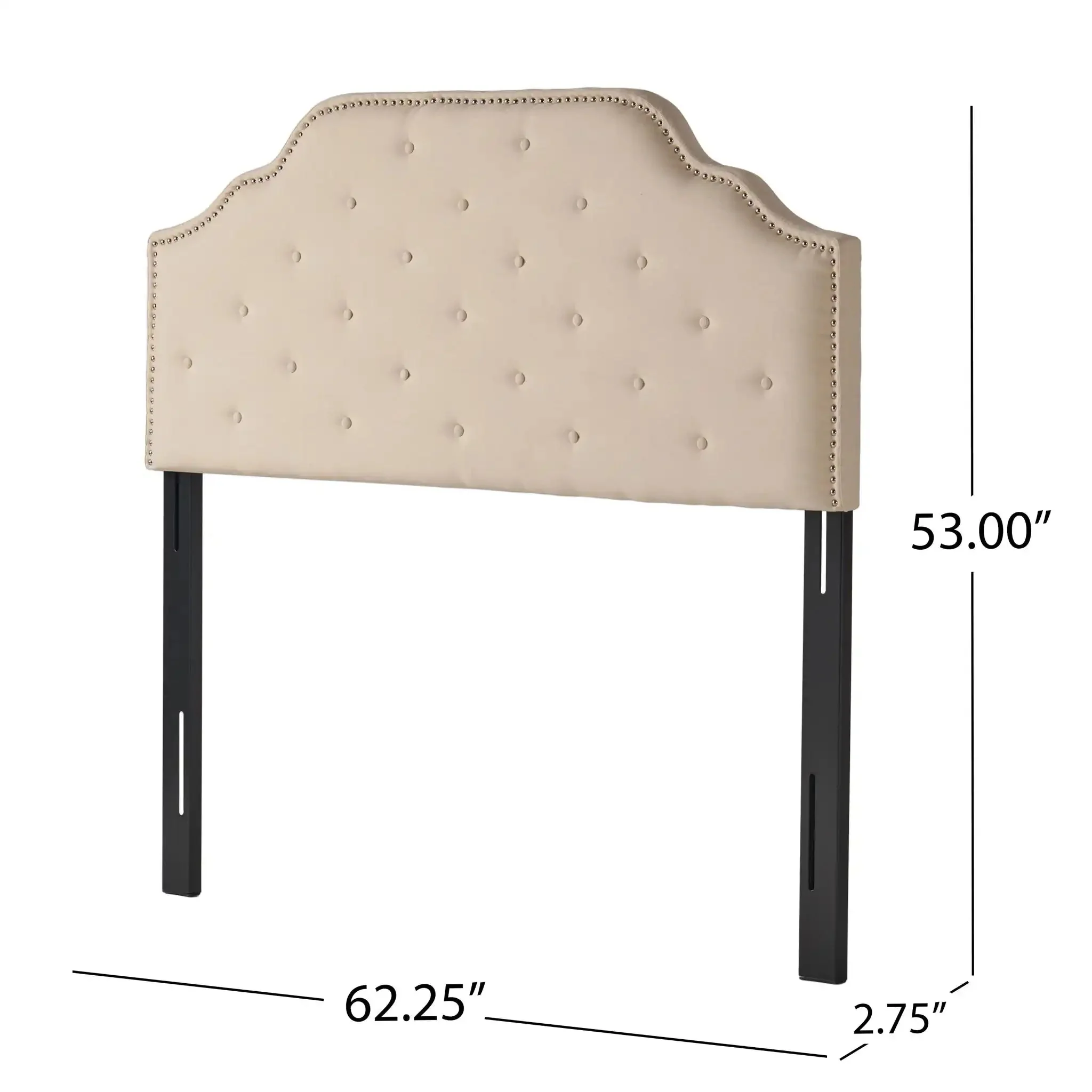 Luella - Button Tufted Upholstered Headboard - Image 12