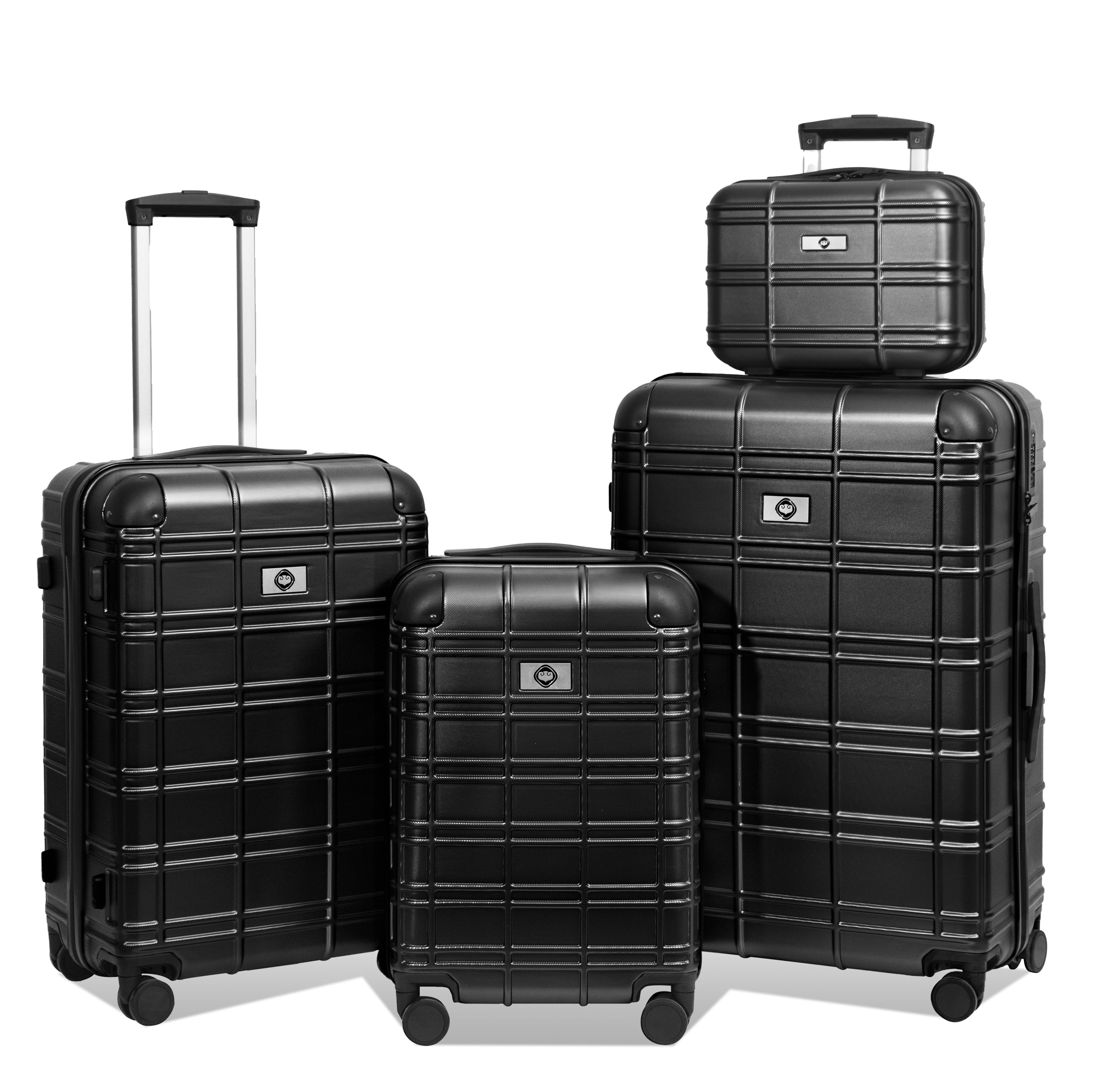 Luggage Sets ABS+PC Hardshell 4pcs Lightweight Durable Suitcases