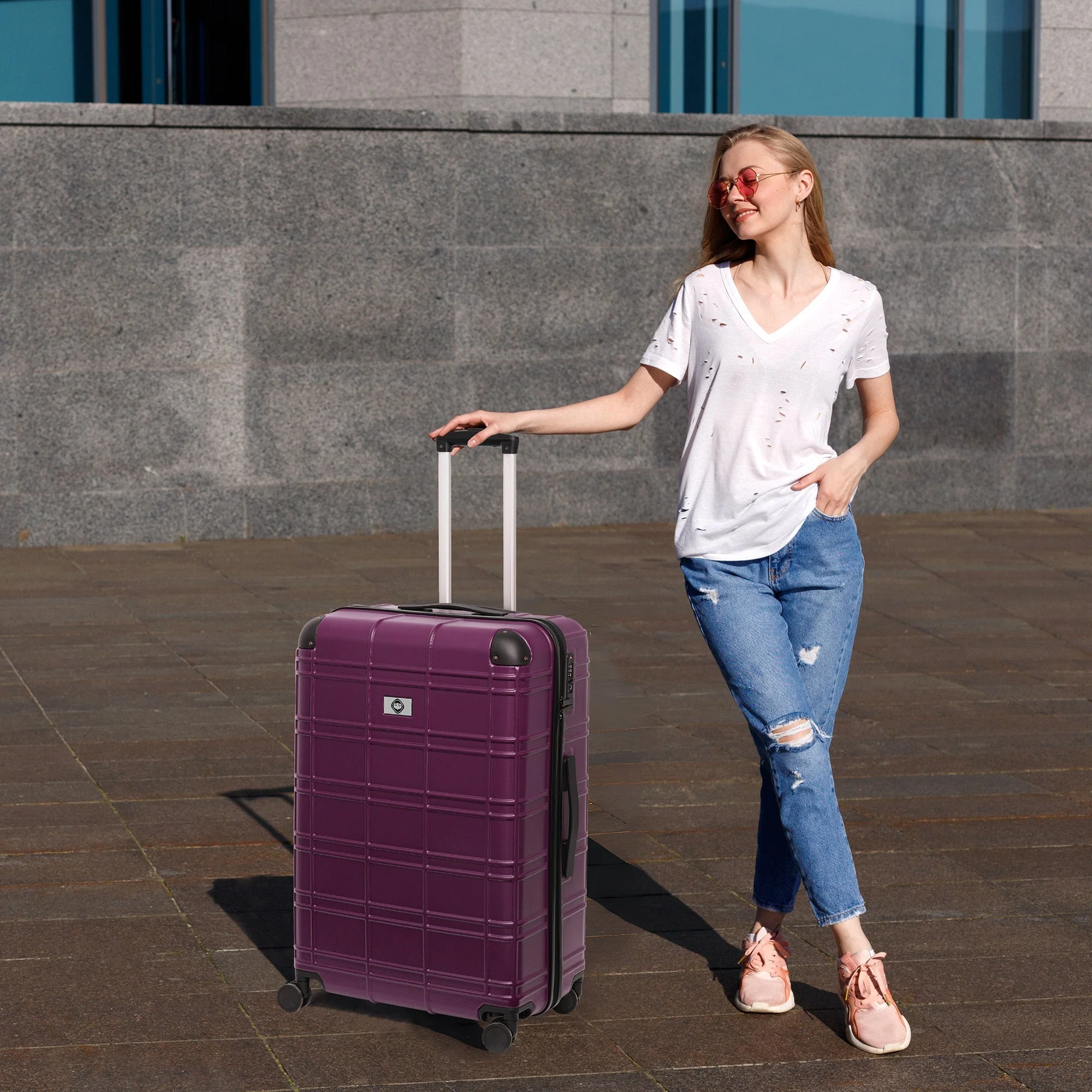 Luggage Sets ABS+PC Hardshell 4pcs Spinner Wheels with TSA Lock - Image 9