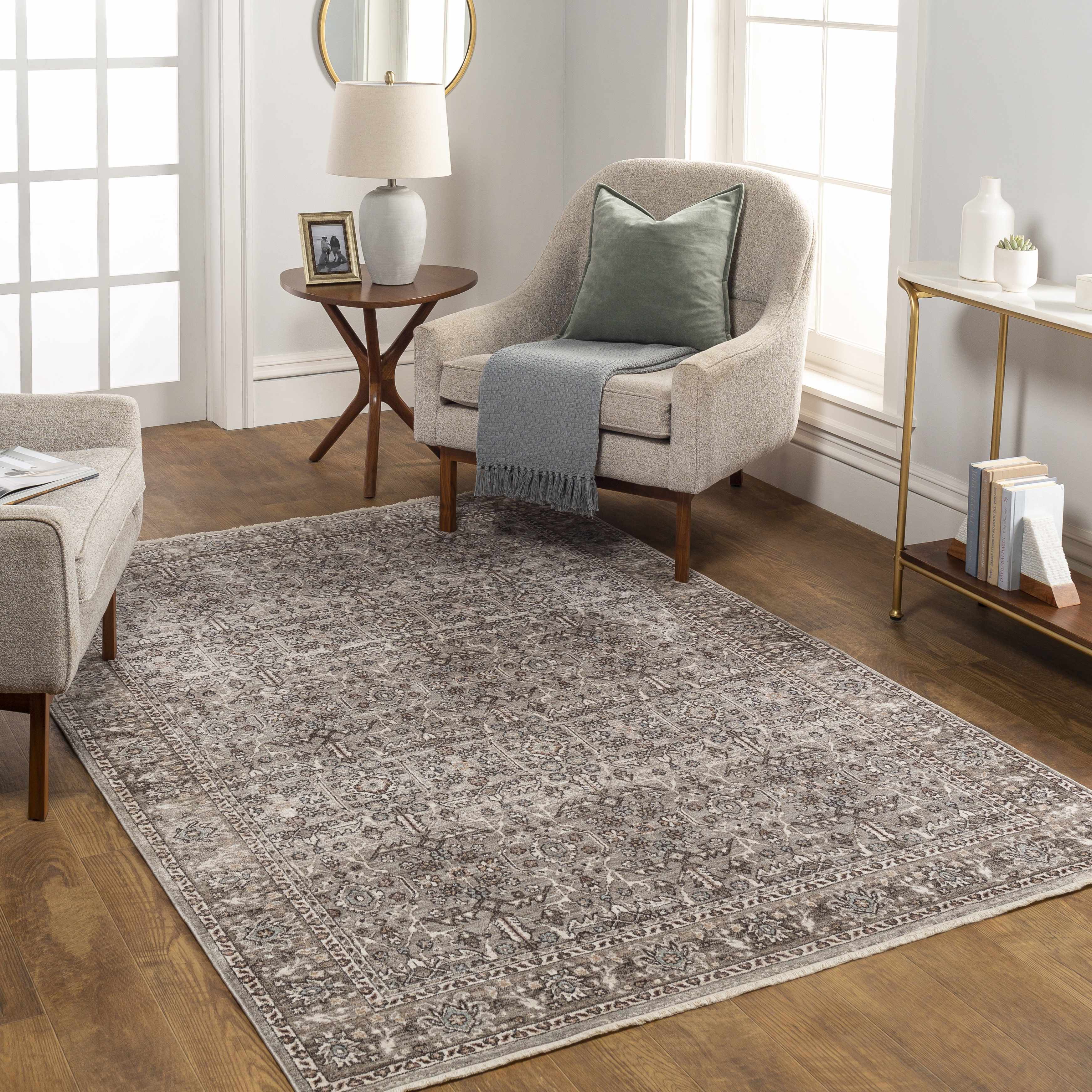 Lugo Luxe Area Rug with tassels - Clearance - Image 2