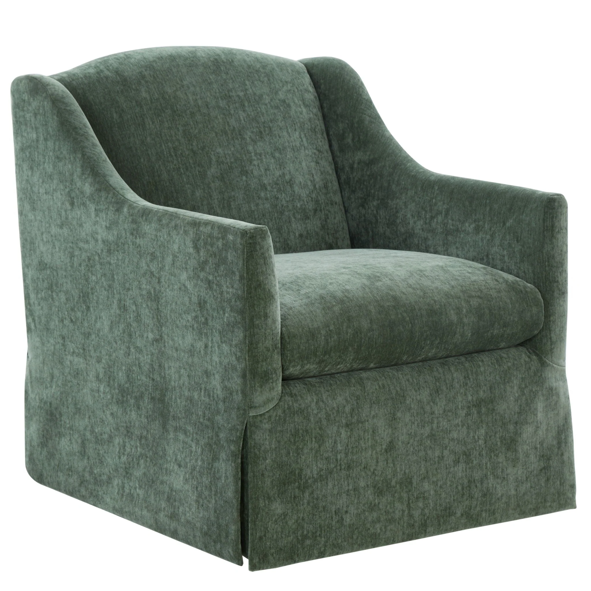 Luisa - Skirted Swivel Accent Chair - Image 3