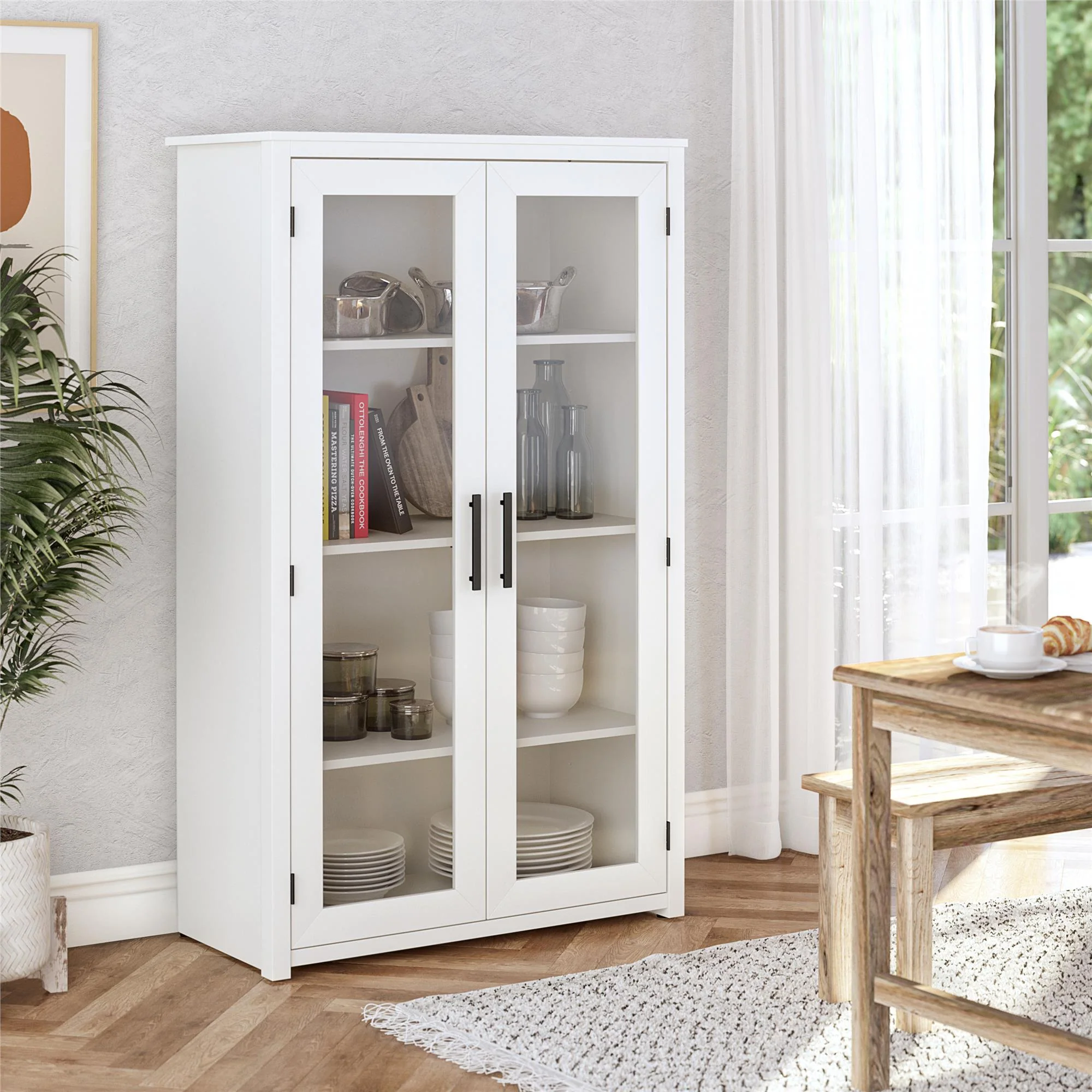 Lulu - Curio Cabinet - White Oak - Image 2