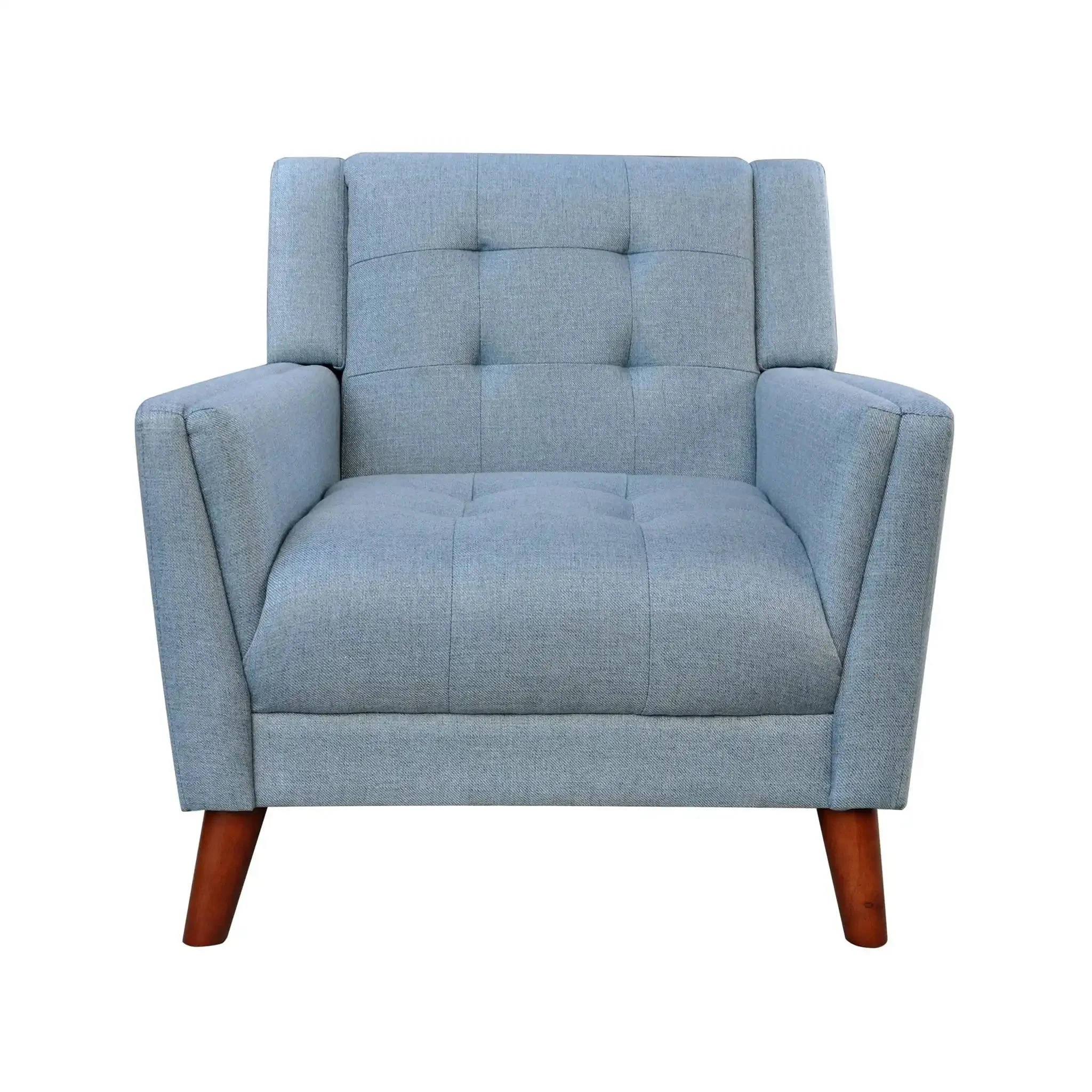 Luminaesque - Fabric Upholstered Armchair With Tufted Back - Image 16