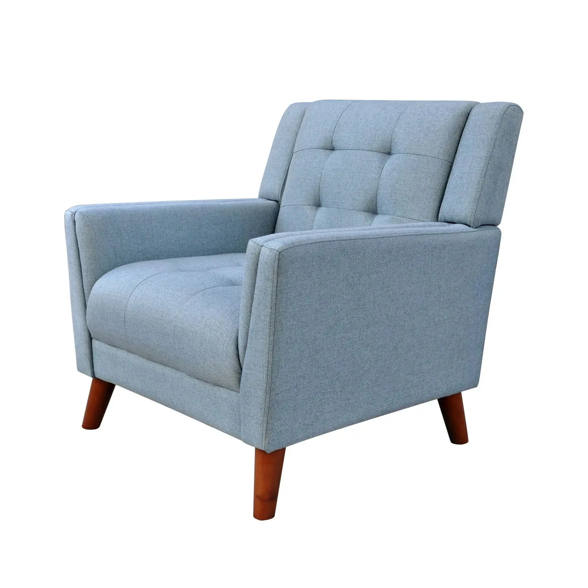 Luminaesque - Fabric Upholstered Armchair With Tufted Back - Image 2