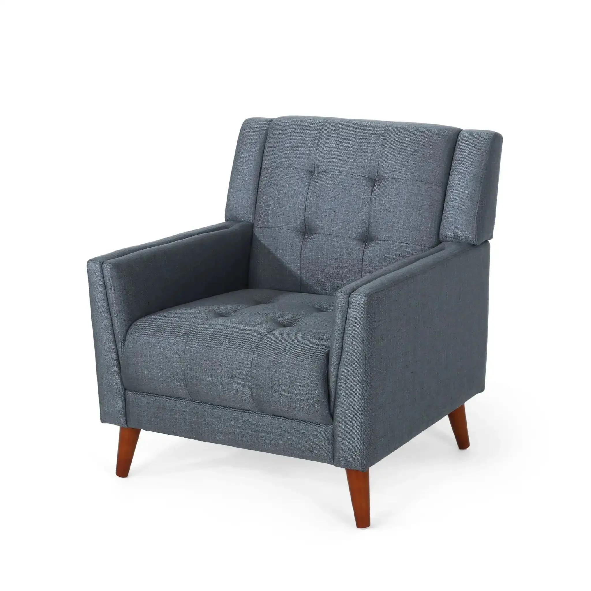 Luminaesque - Fabric Upholstered Armchair With Tufted Back - Image 3