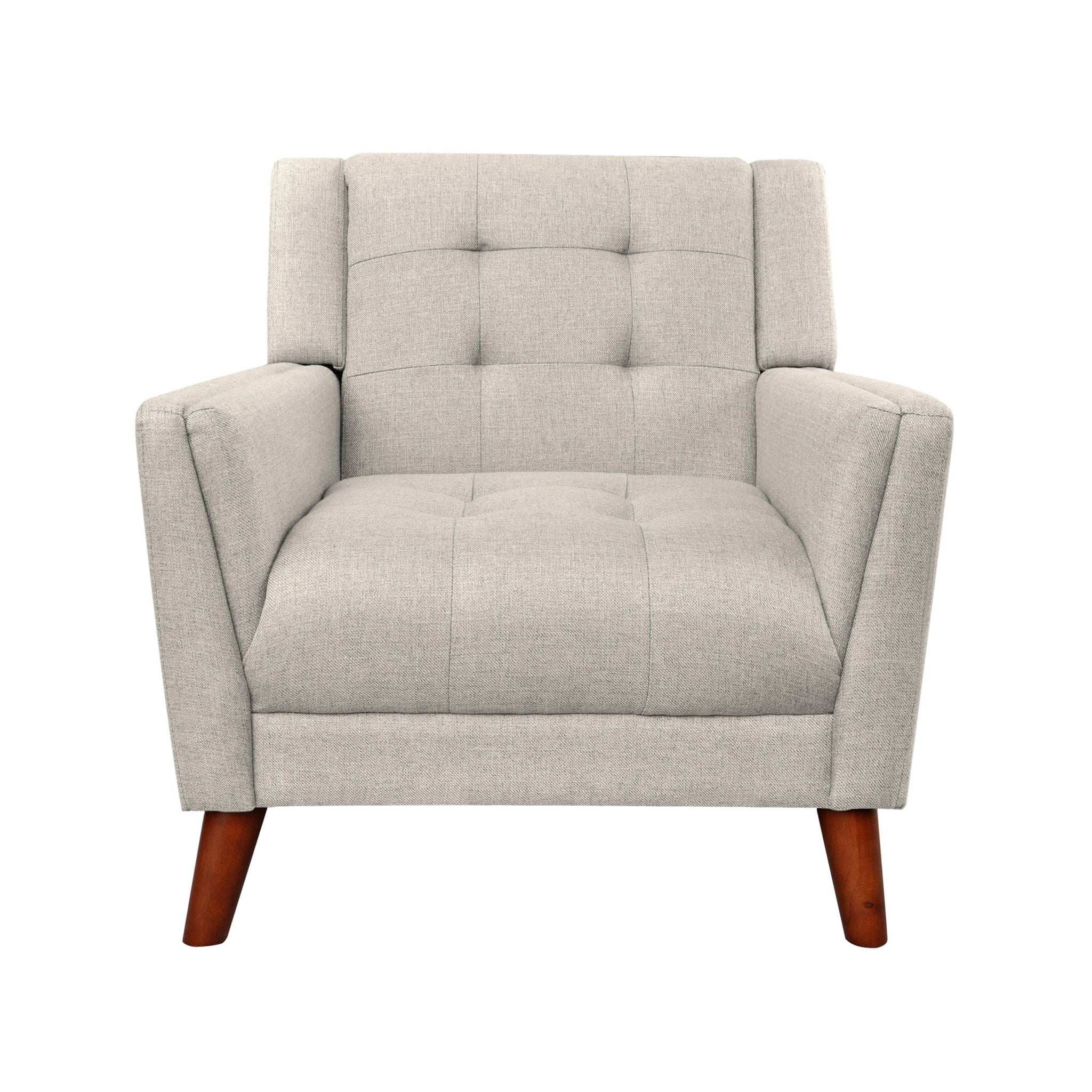Luminaesque - Fabric Upholstered Armchair With Tufted Back - Image 9