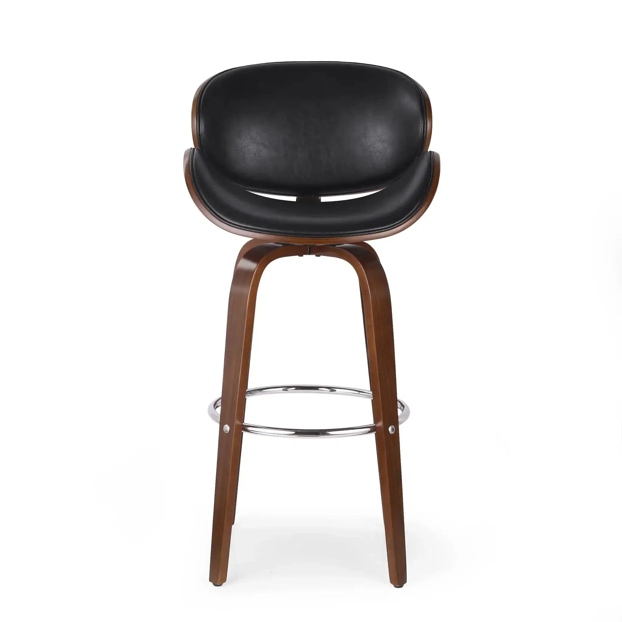 Lumos - Mid Century Modern Upholstered Swivel Barstool - Image 2