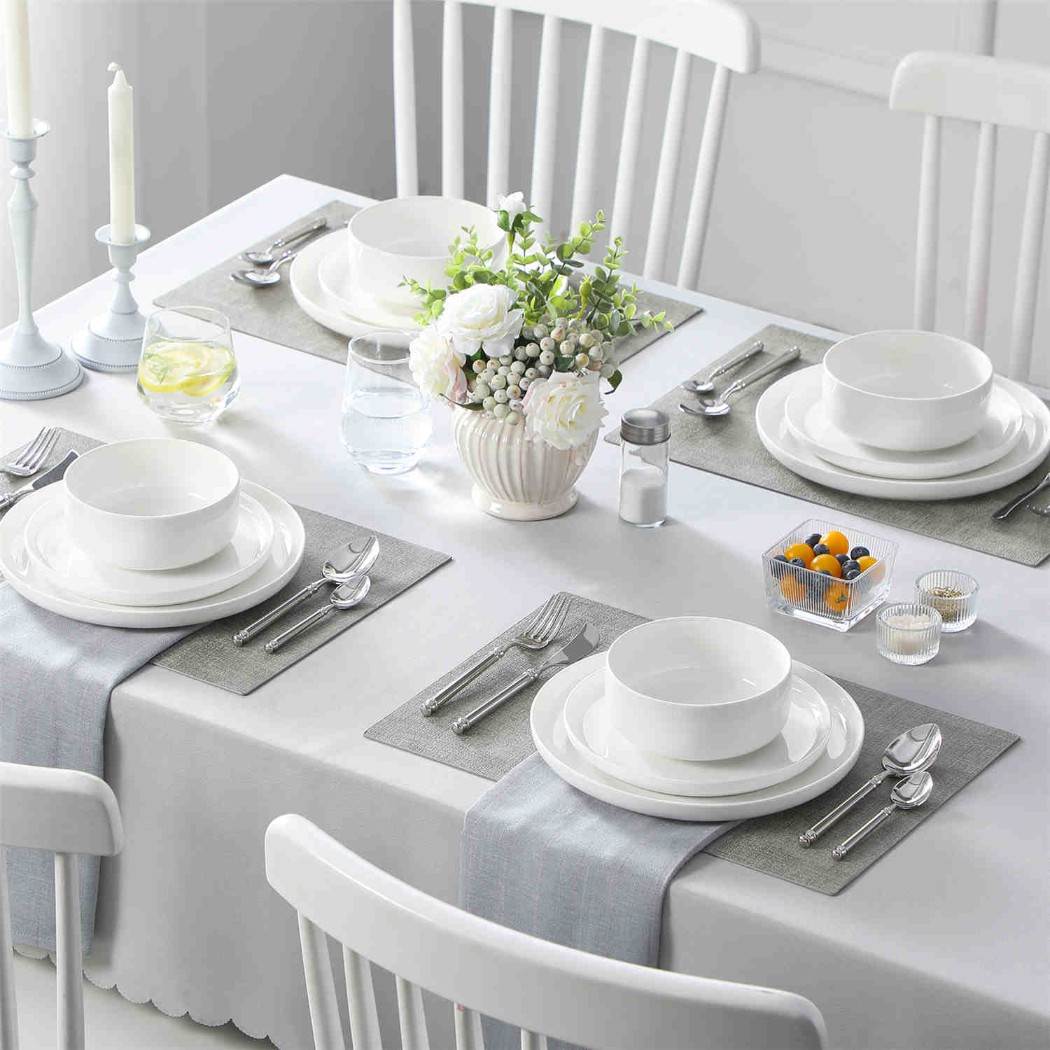 Luna 12 Piece Dinnerware Set - Image 7