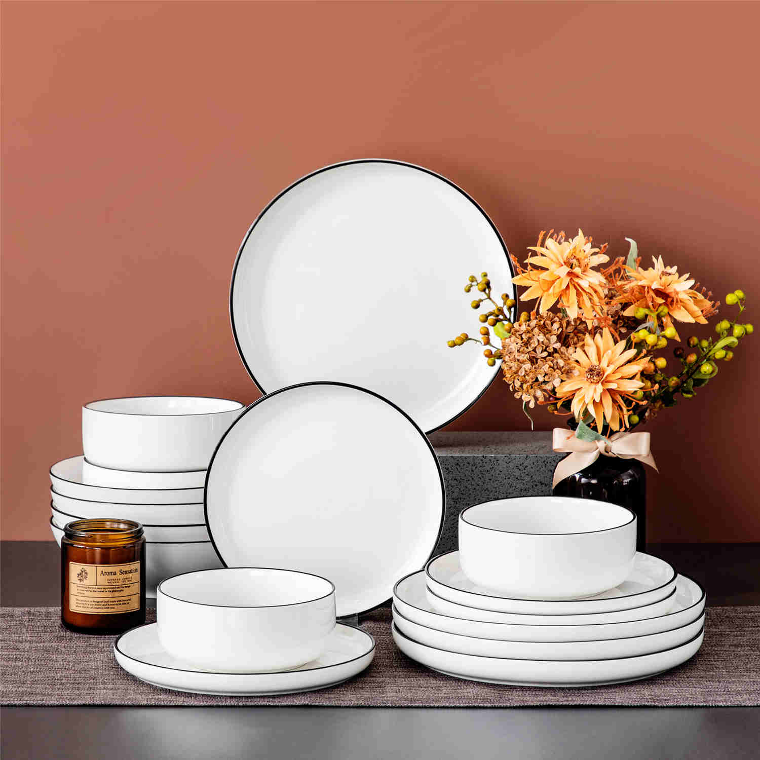 Luna 16 Piece Dinnerware Set - Image 21