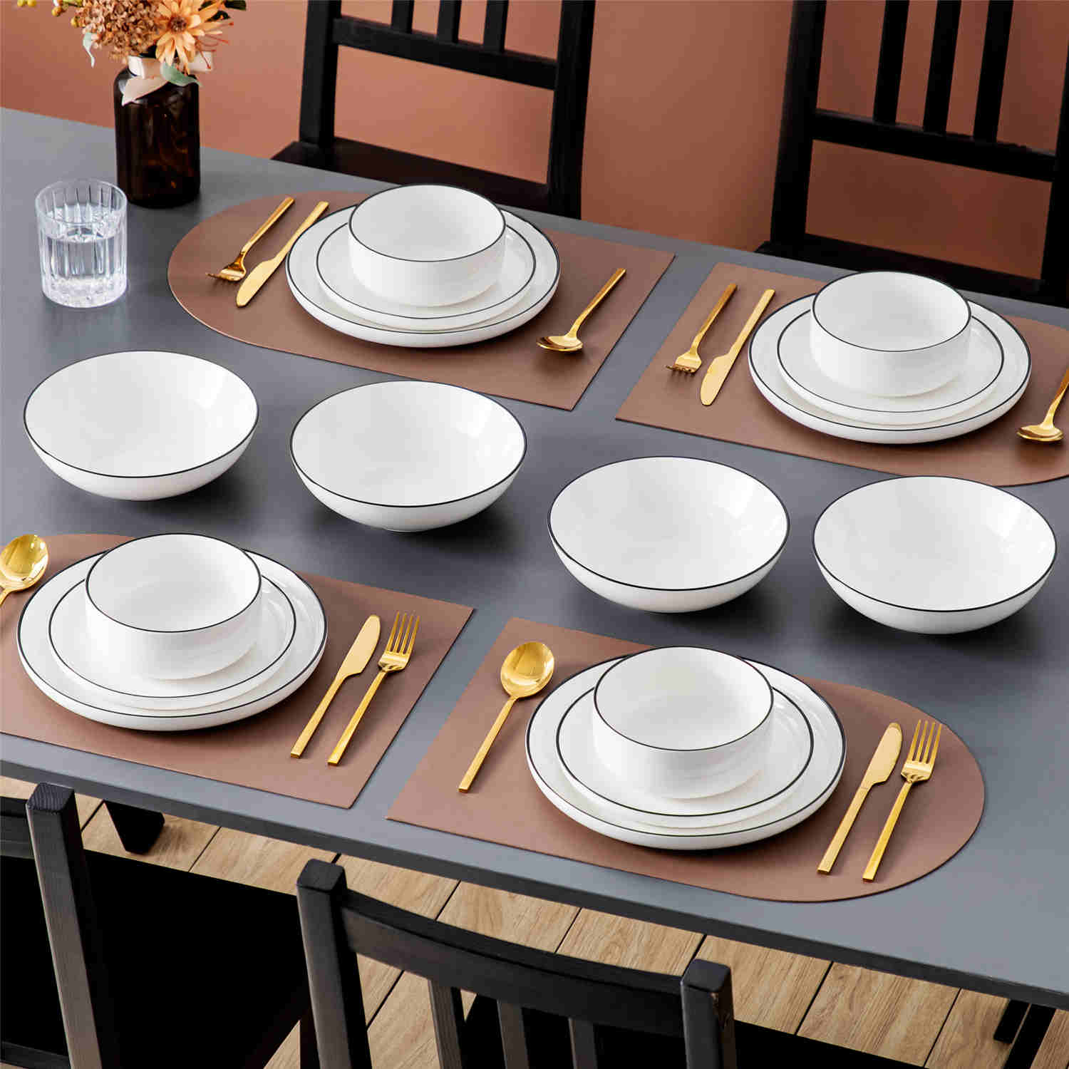 Luna 16 Piece Dinnerware Set - Image 22