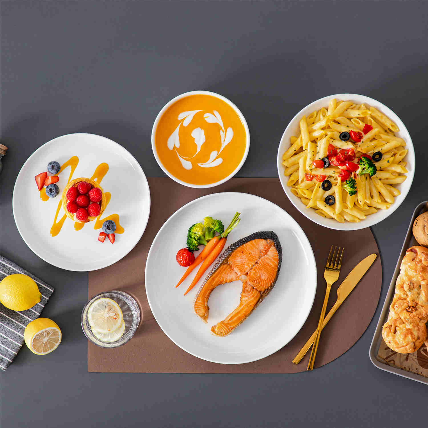 Luna 16 Piece Dinnerware Set - Image 4