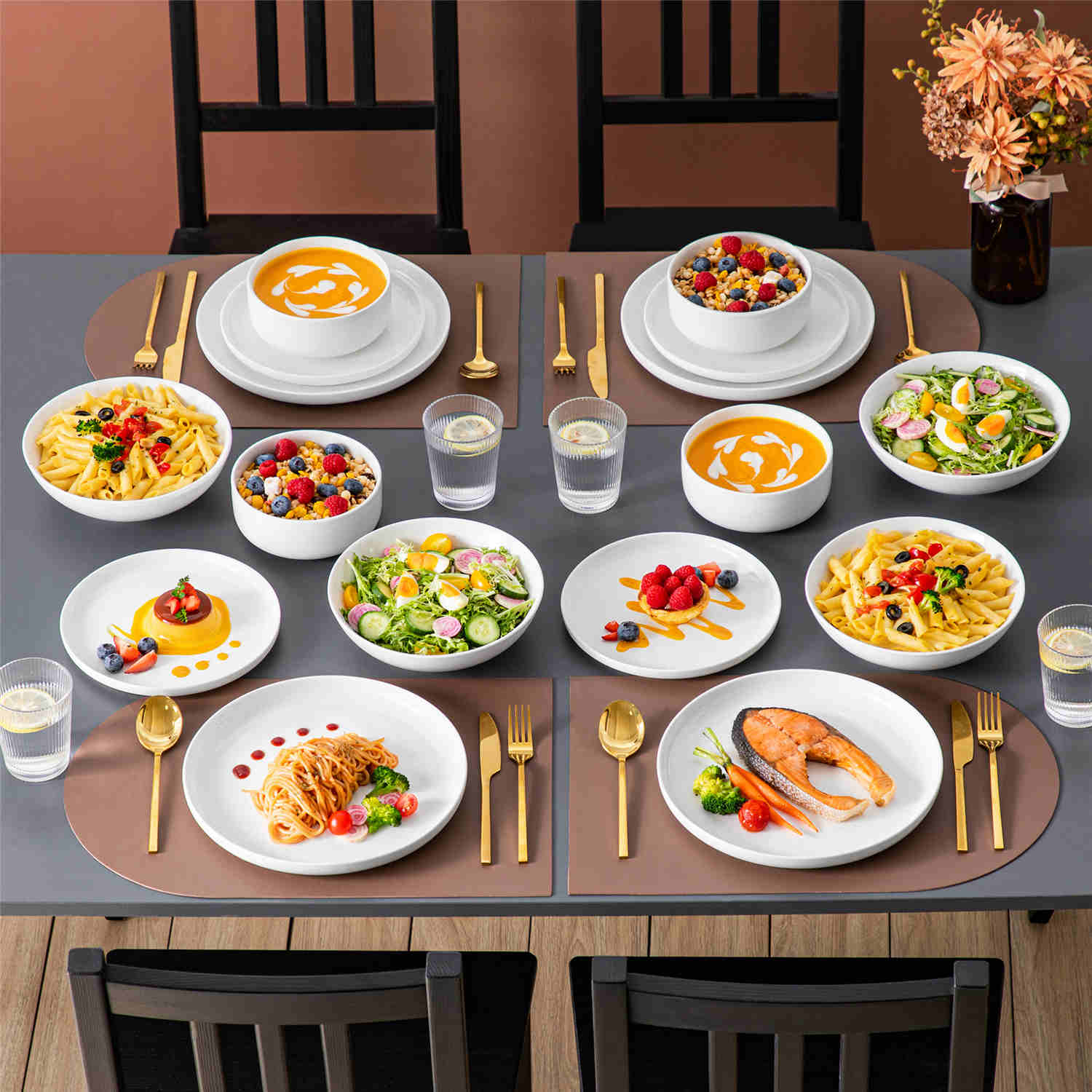Luna 16 Piece Dinnerware Set - Image 5