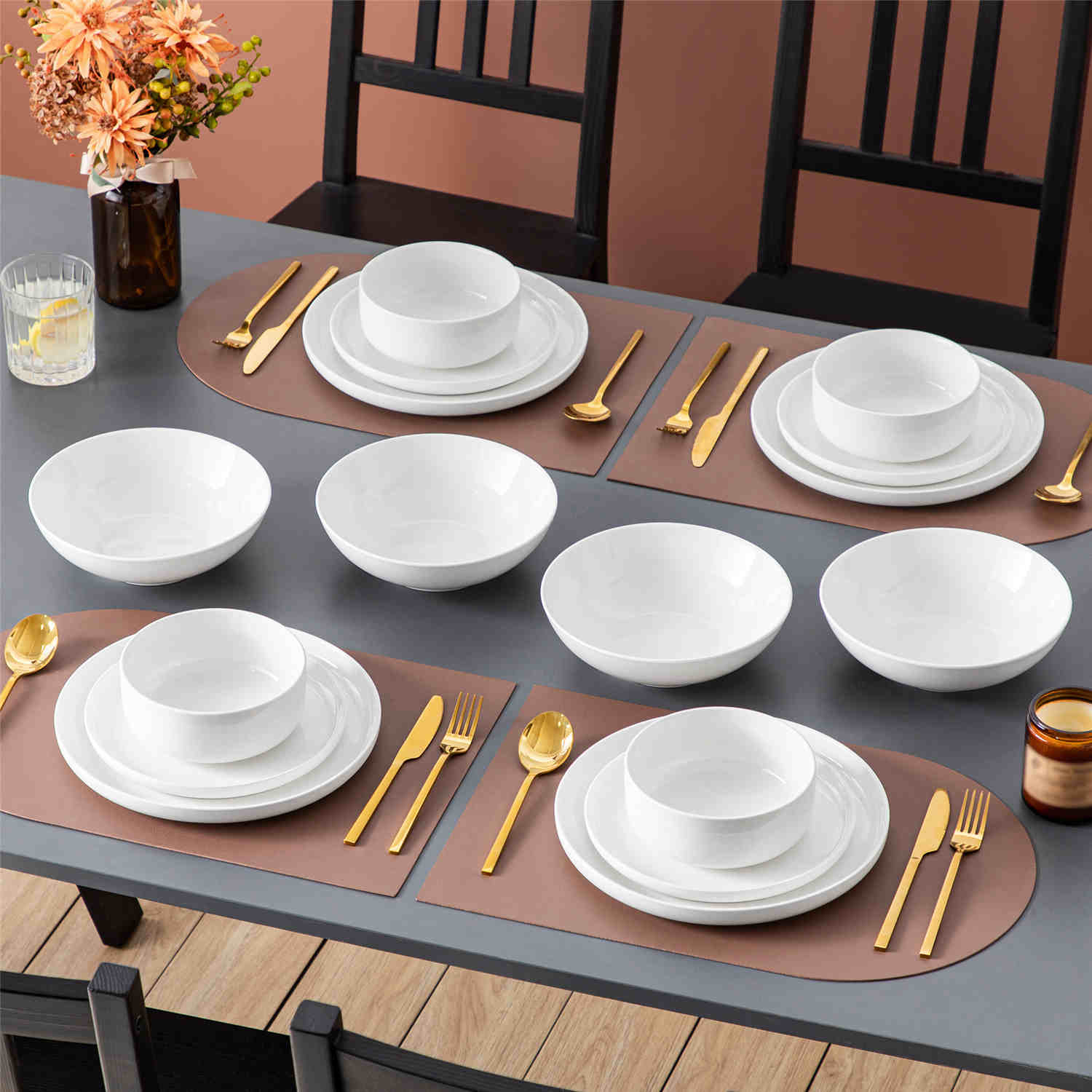 Luna 16 Piece Dinnerware Set - Image 9