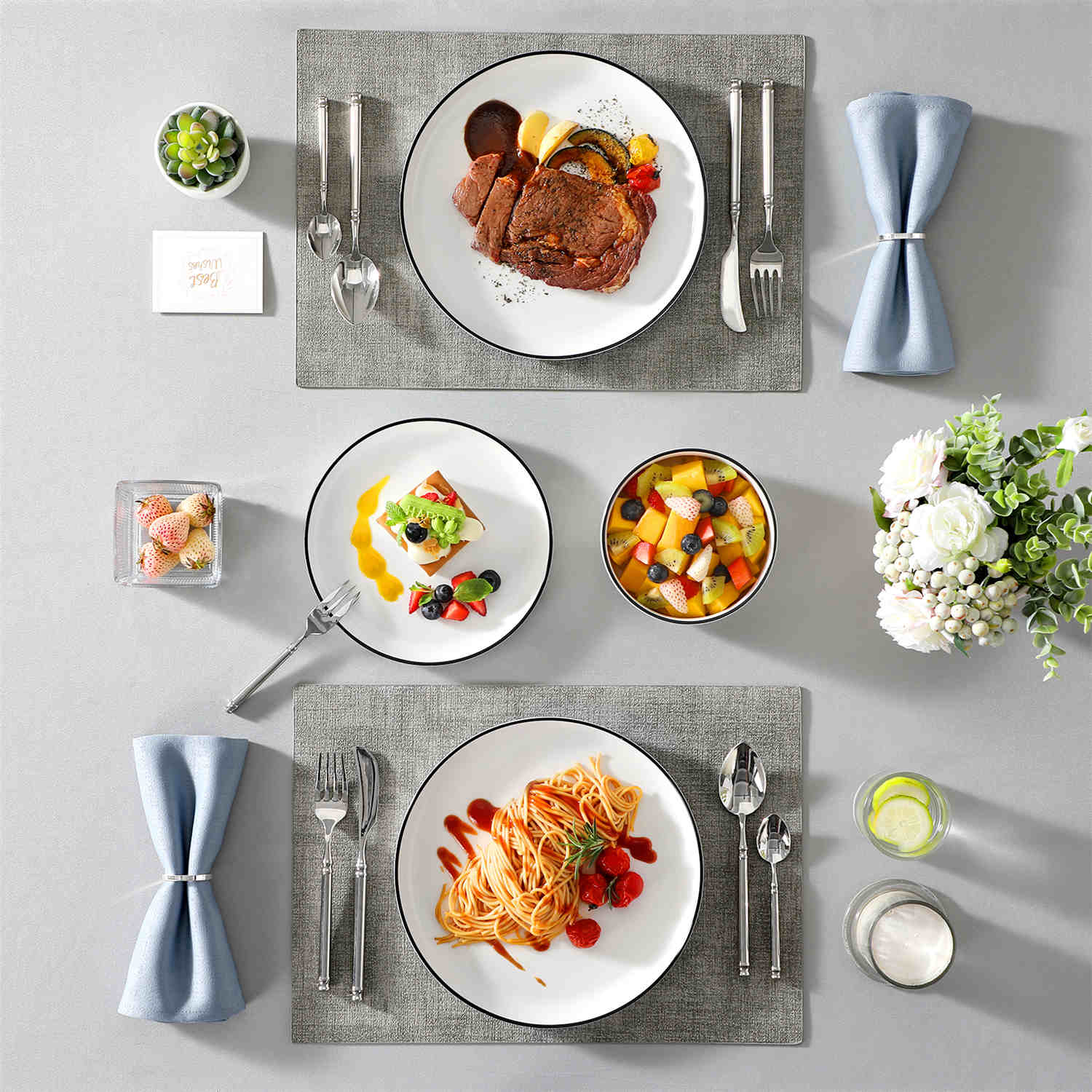 Luna 18 Piece Dinnerware Set - Image 16