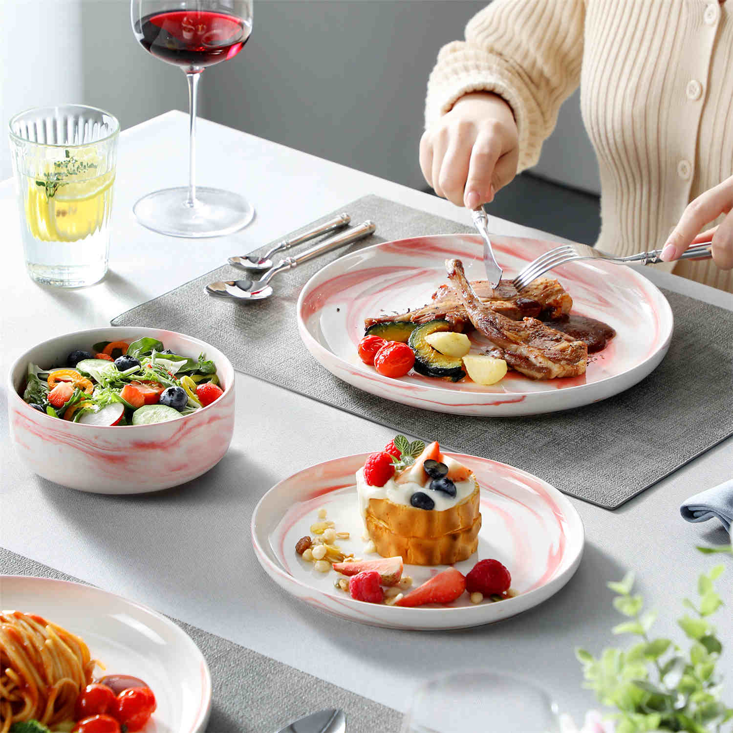 Luna 18 Piece Dinnerware Set - Image 41