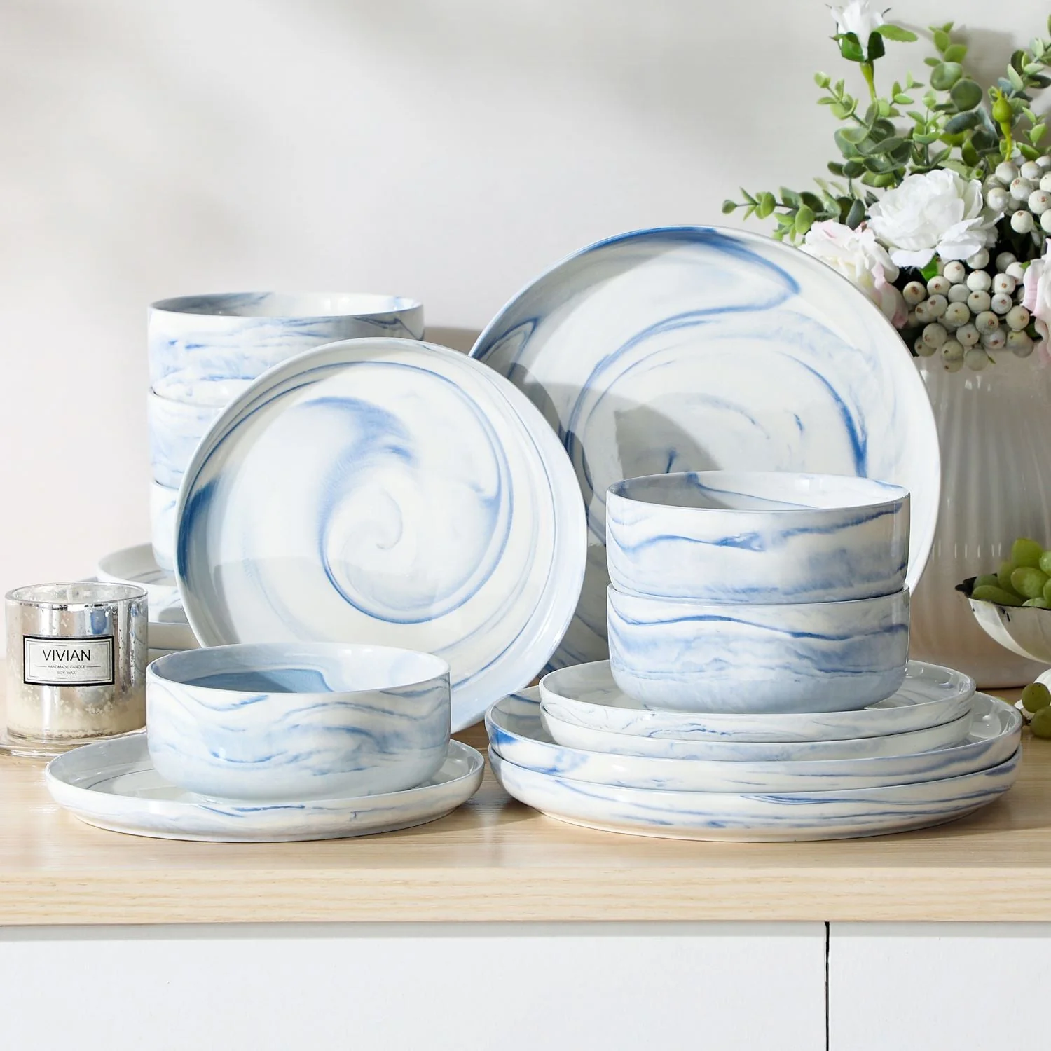 Luna 18 Piece Dinnerware Set for 6 - Image 30