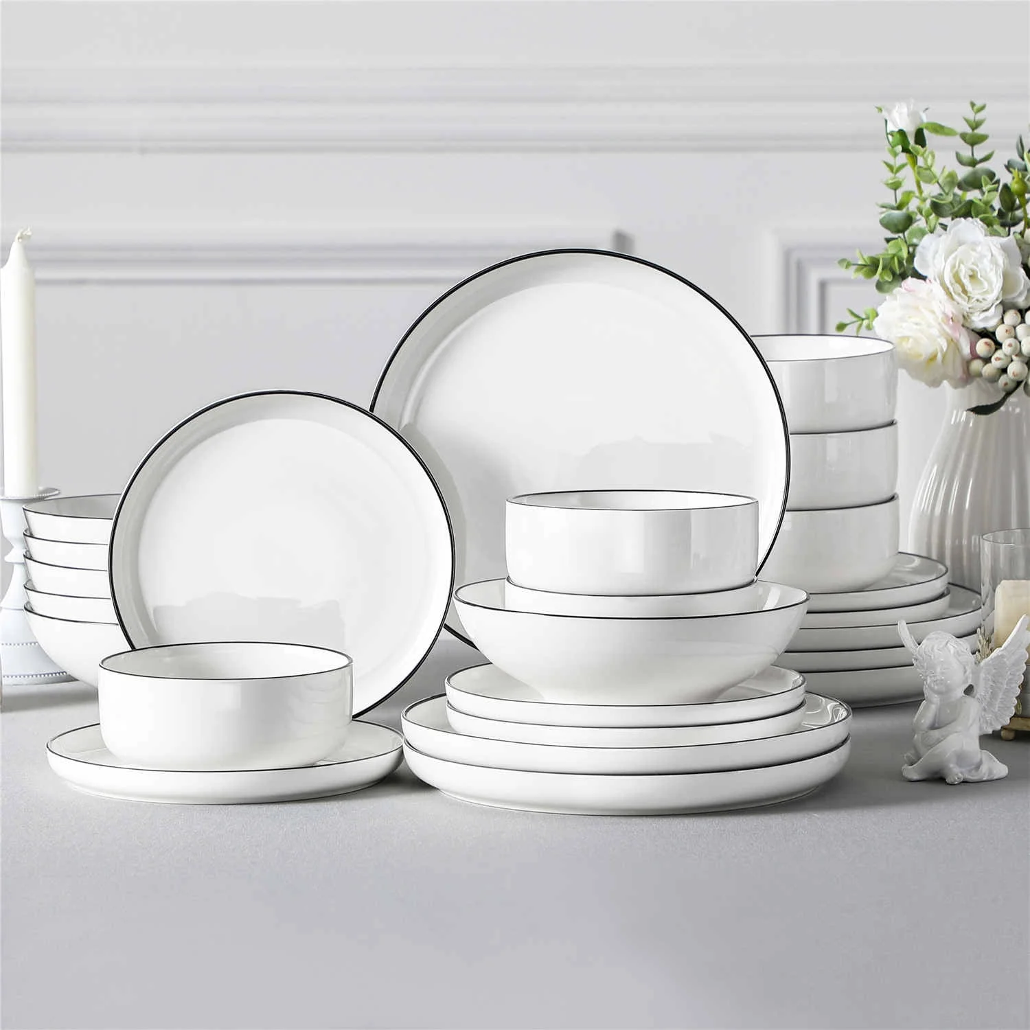Luna 24 Piece Dinnerware Set - Image 13
