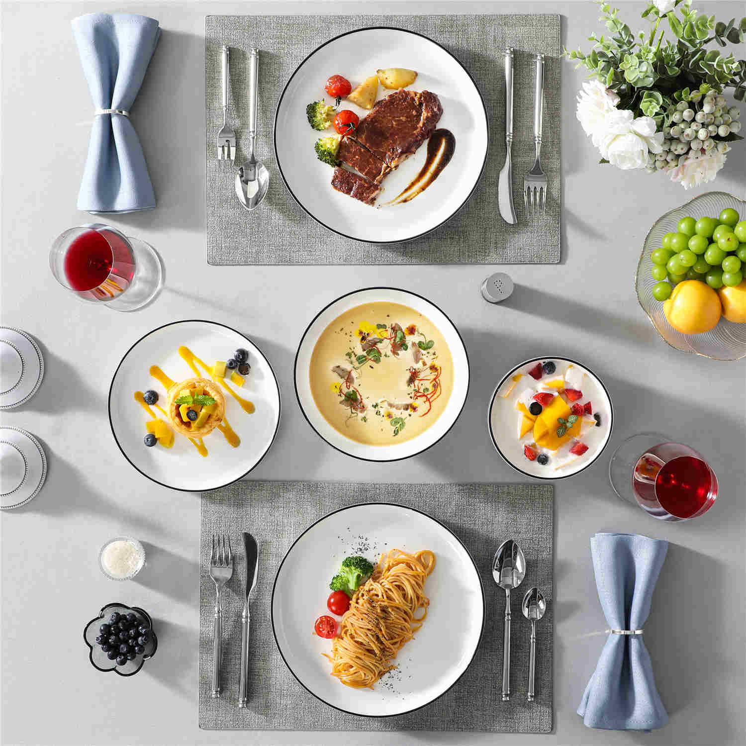 Luna 24 Piece Dinnerware Set - Image 19
