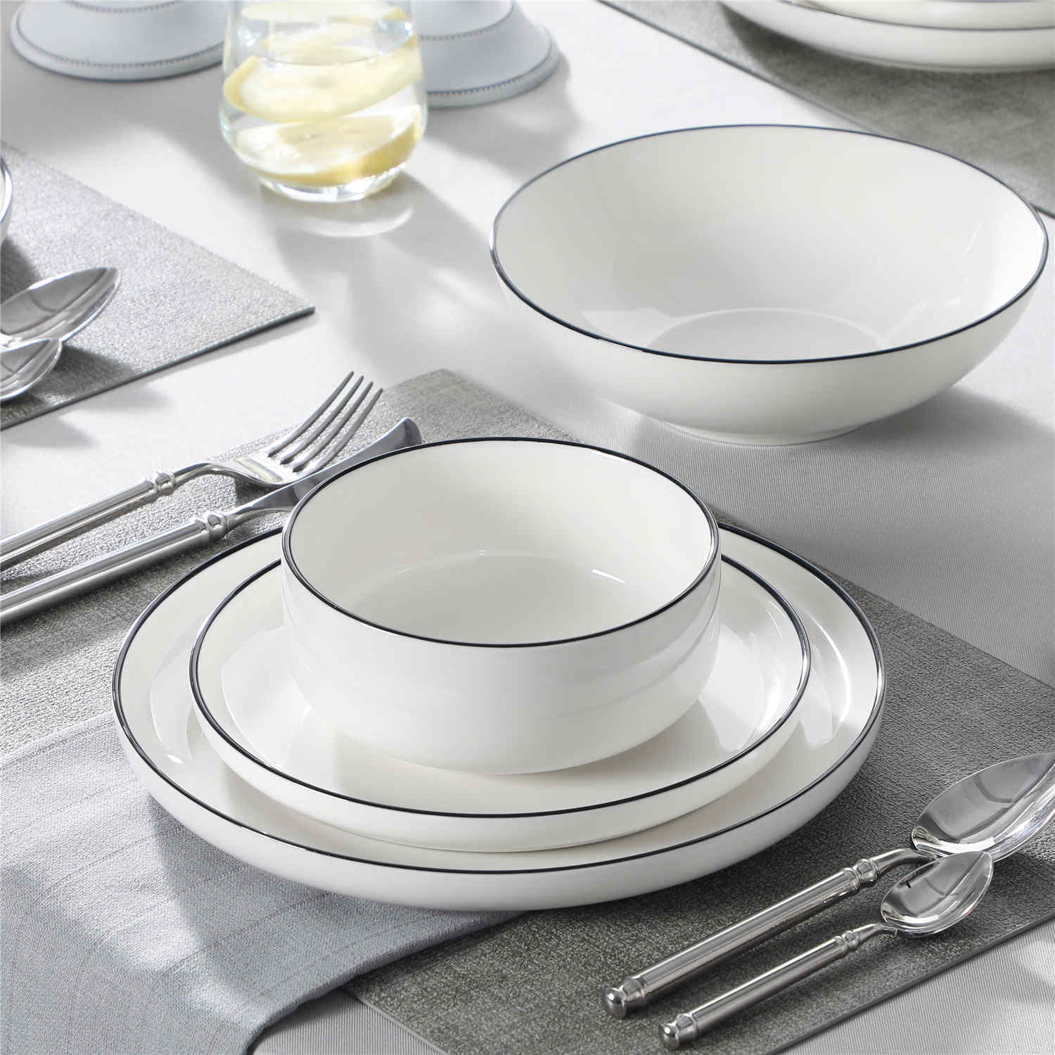 Luna 24 Piece Dinnerware Set - Image 21