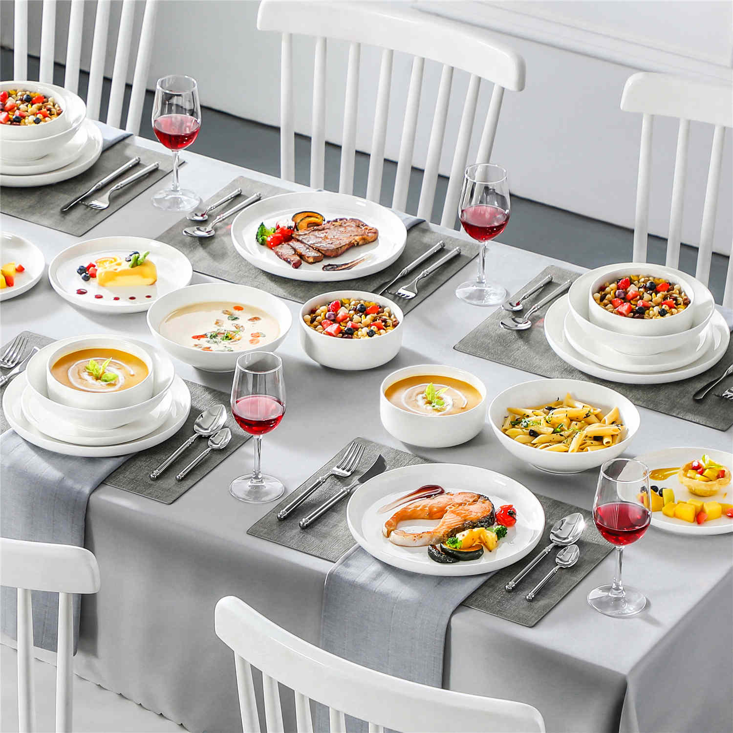 Luna 24 Piece Dinnerware Set - Image 7