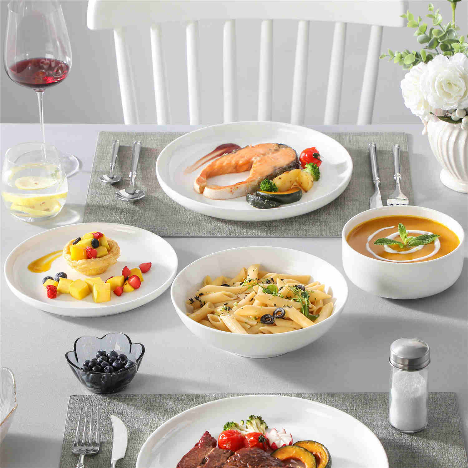 Luna 24 Piece Dinnerware Set - Image 9