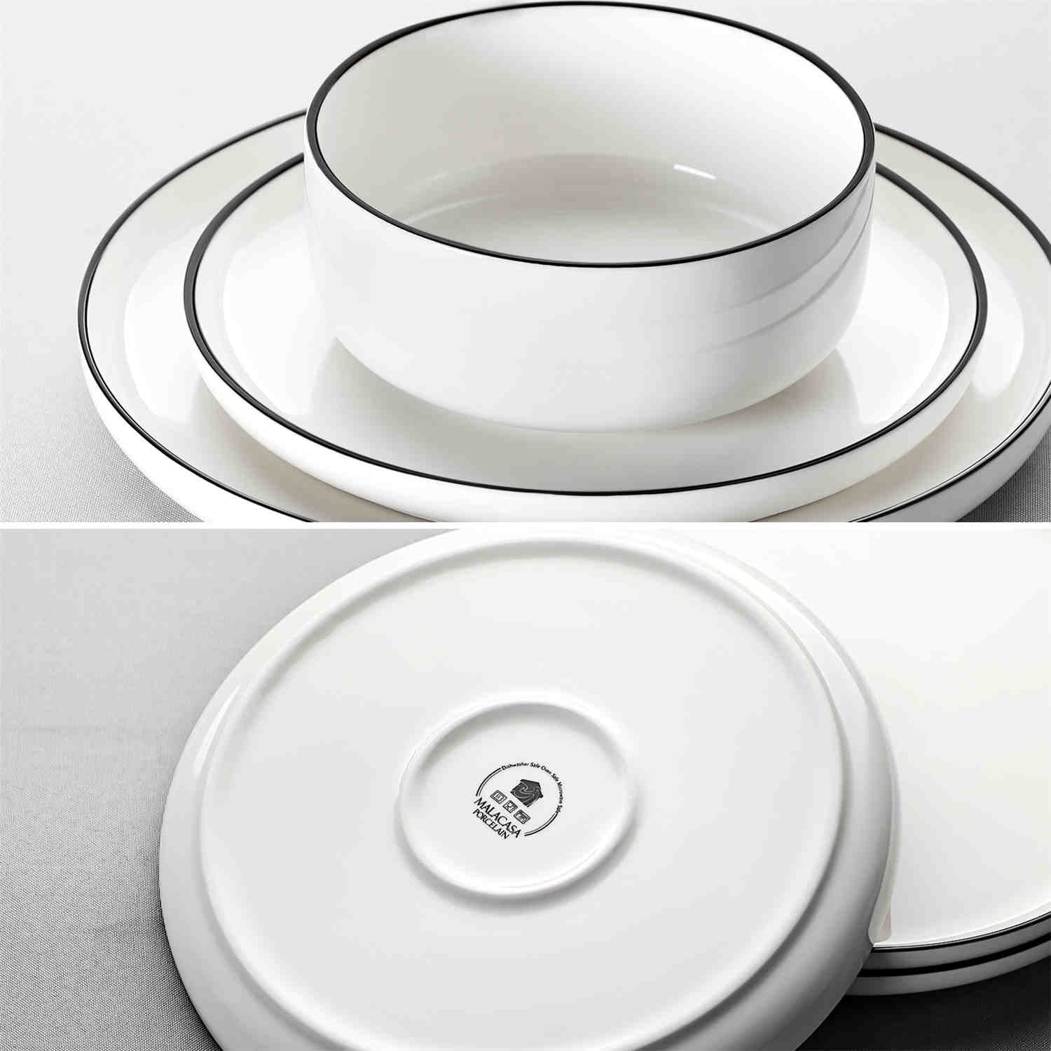 Luna Marble Blue 18 Piece Dinnerware Set - Image 26