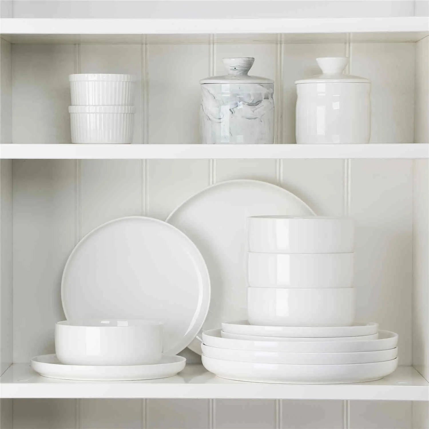 Luna Marble Grey 12 Piece Dinnerware Set - Image 15