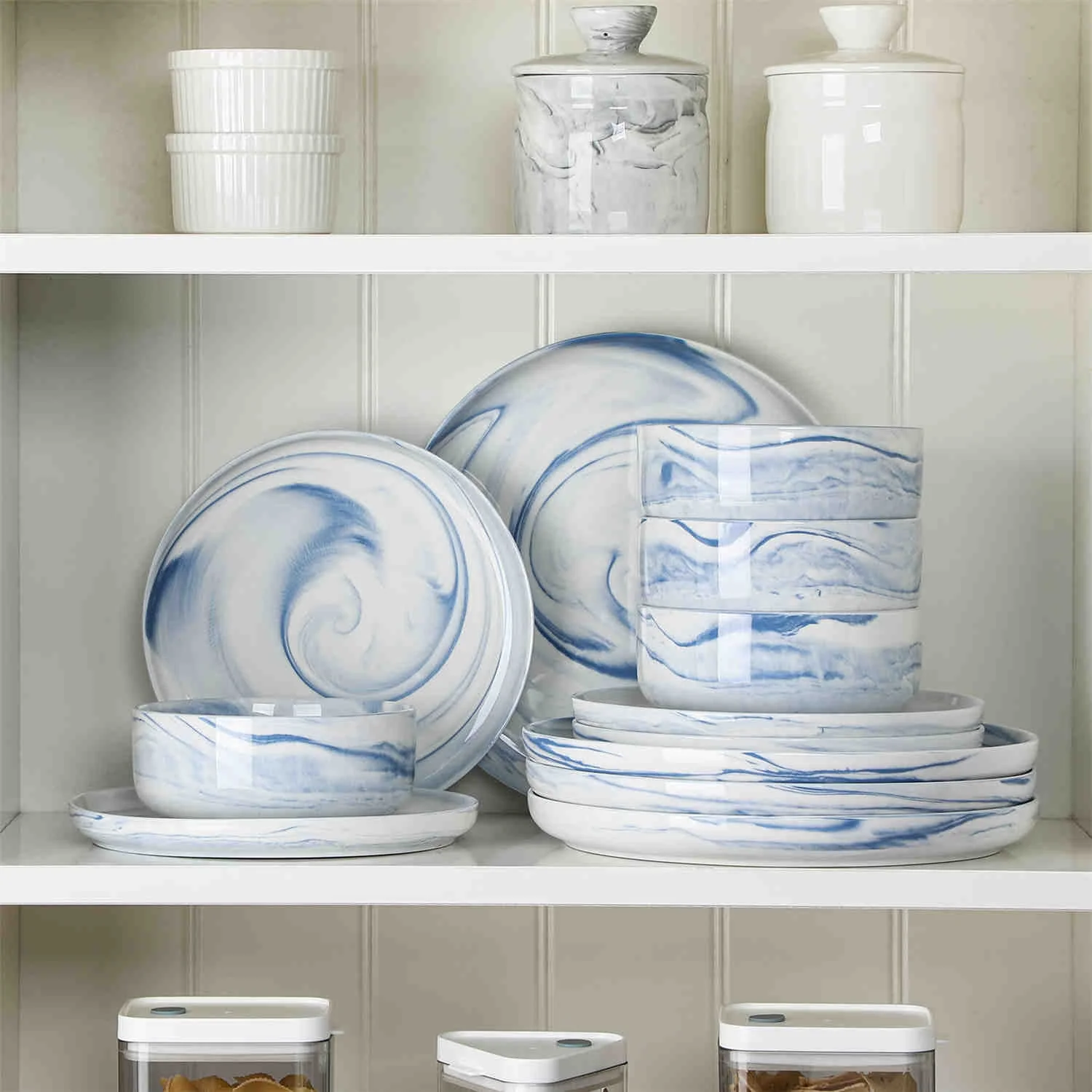 Luna Marble Pink 12 Piece Dinnerware Set - Image 15