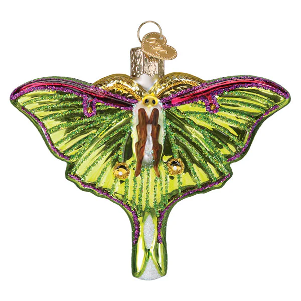 Luna Moth Ornament by Old World Christmas - Image 3