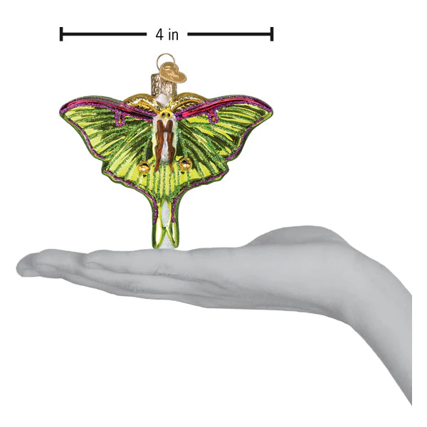 Luna Moth Ornament by Old World Christmas - Image 6
