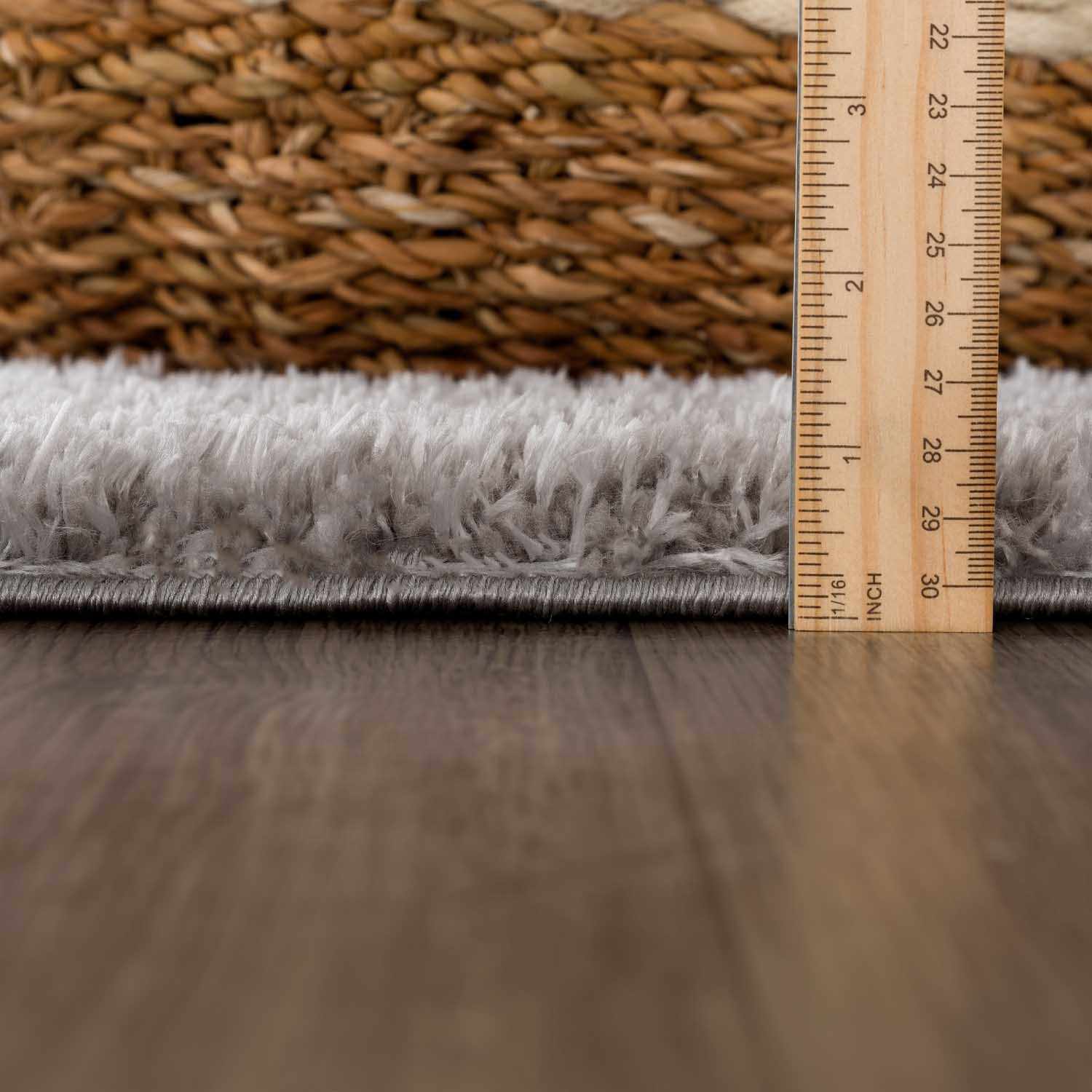 Lunaro Gray Subtle Wavy Abstract Modern Minimalist Polyester Machine Woven Area Rug - Clearance - Image 11