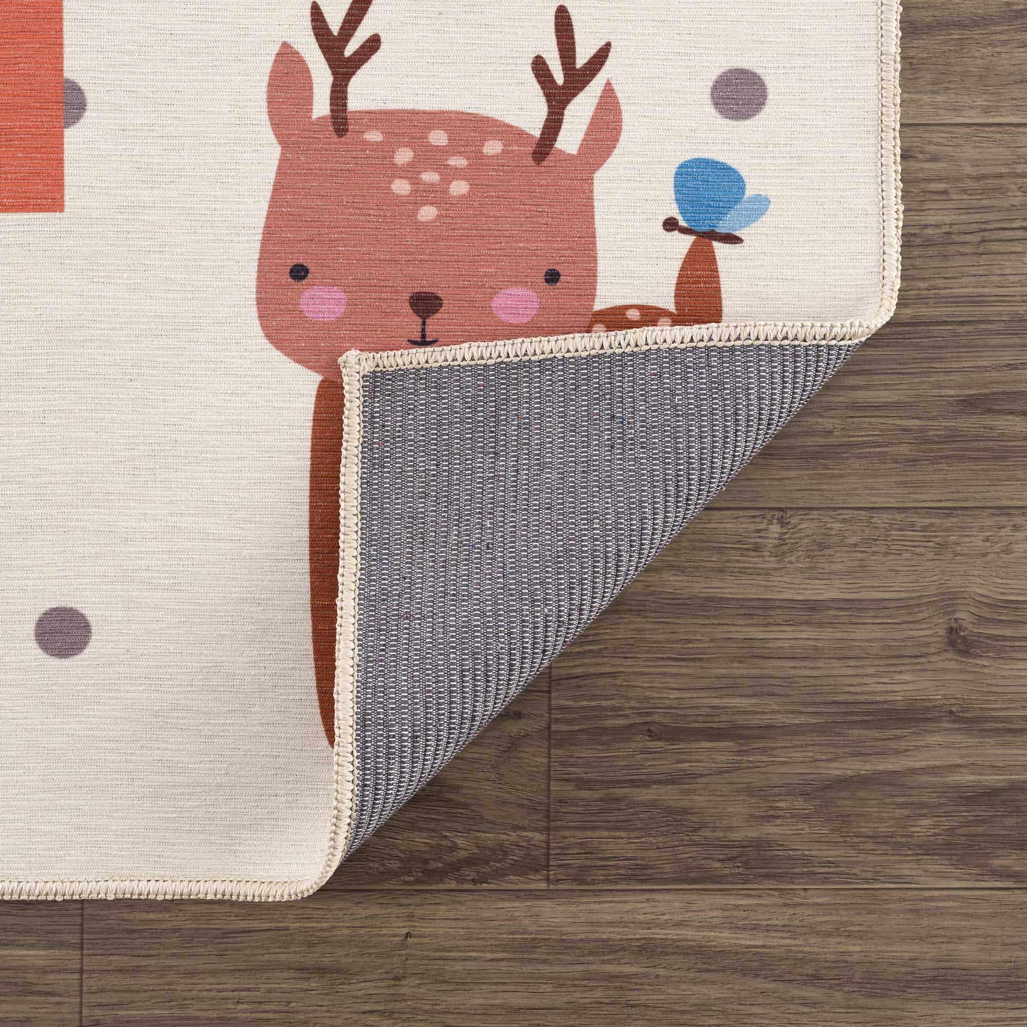 Lundy  Kids Hopscotch Colorful Washable Area Rug - Clearance - Image 4