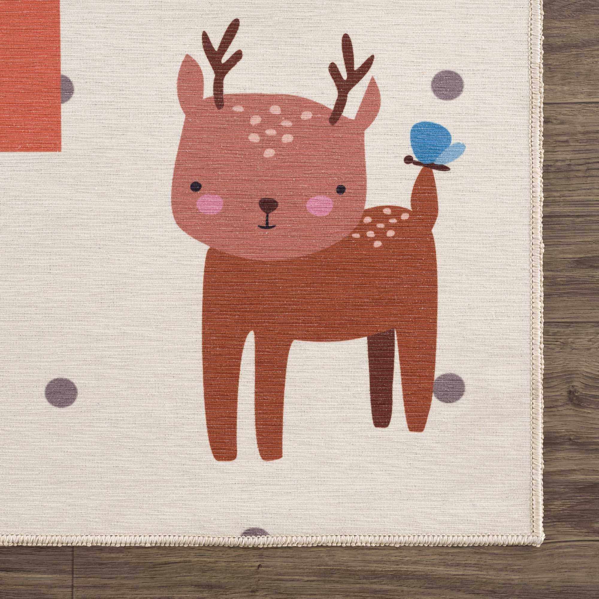 Lundy  Kids Hopscotch Colorful Washable Area Rug - Clearance - Image 7