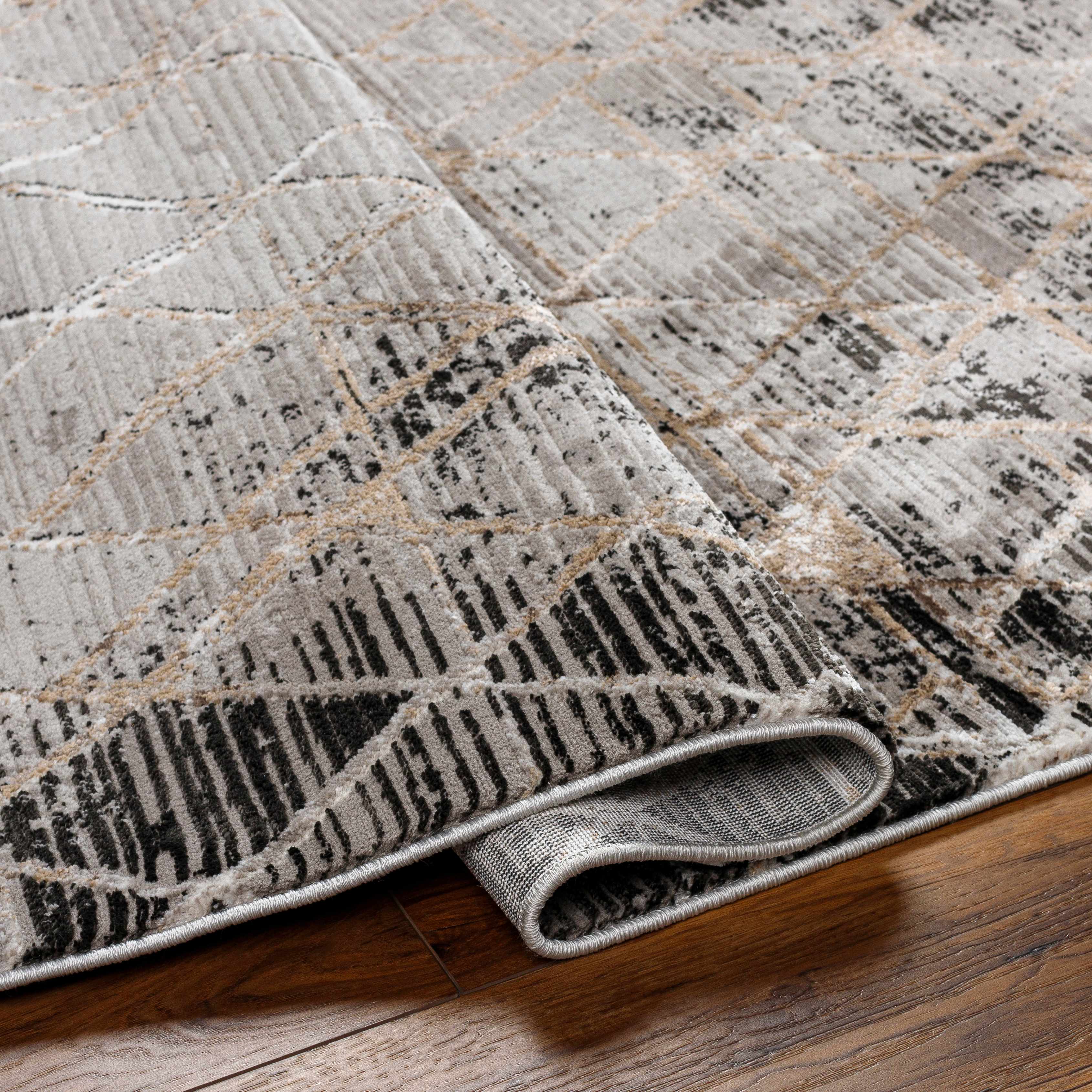 Luol Gray Area Rug - Clearance - Image 4