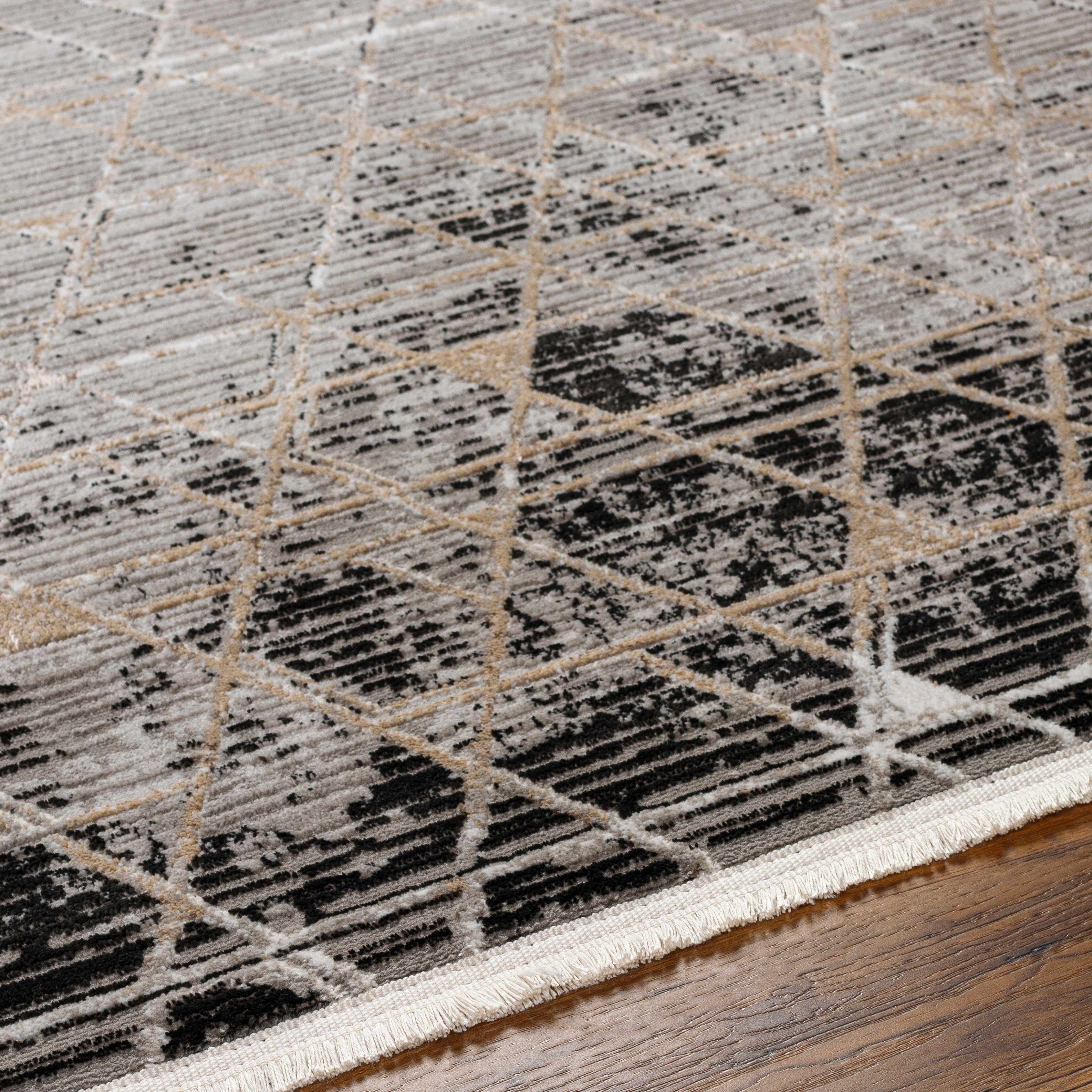 Luol Gray Area Rug - Clearance - Image 5