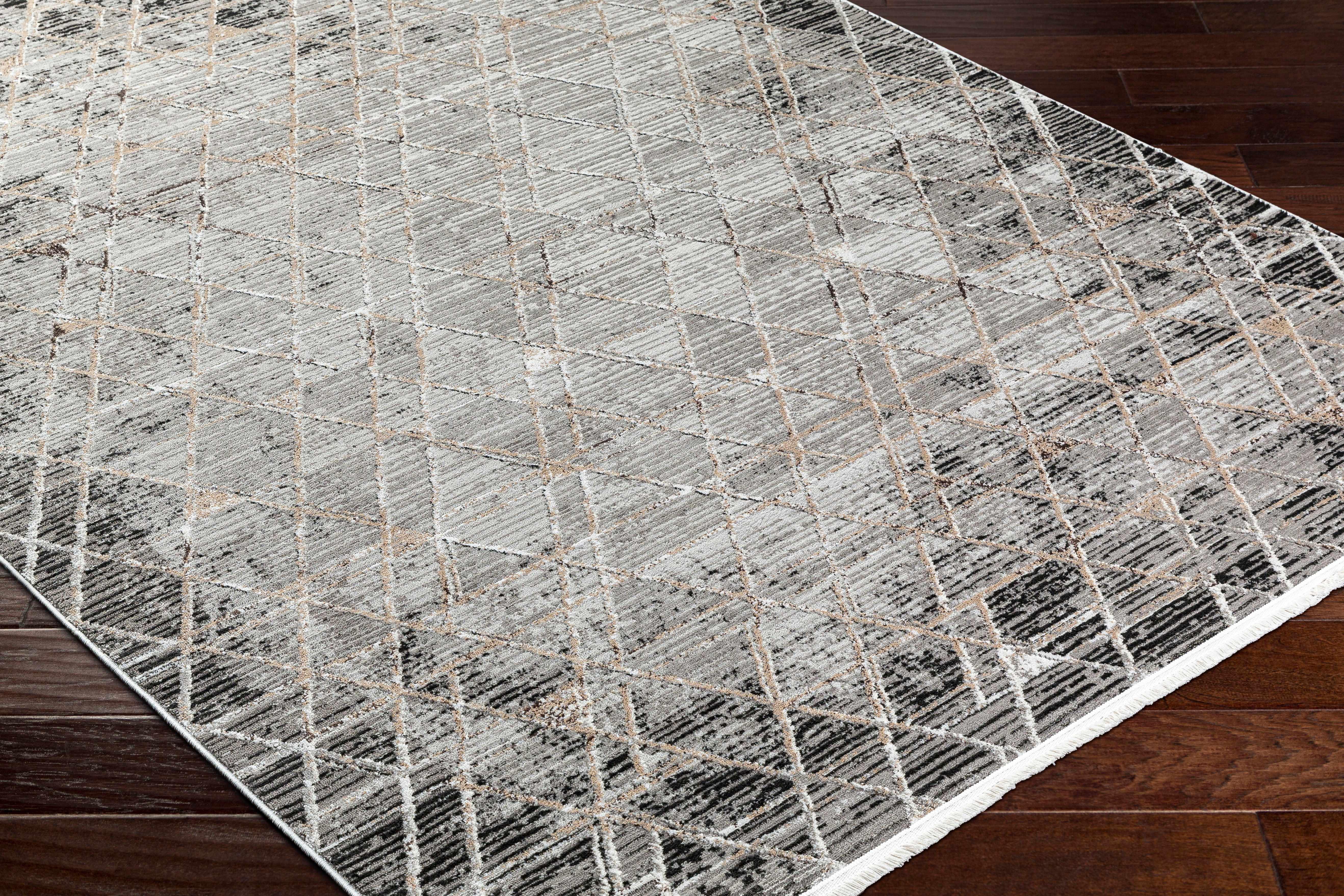 Luol Gray Area Rug - Clearance - Image 6