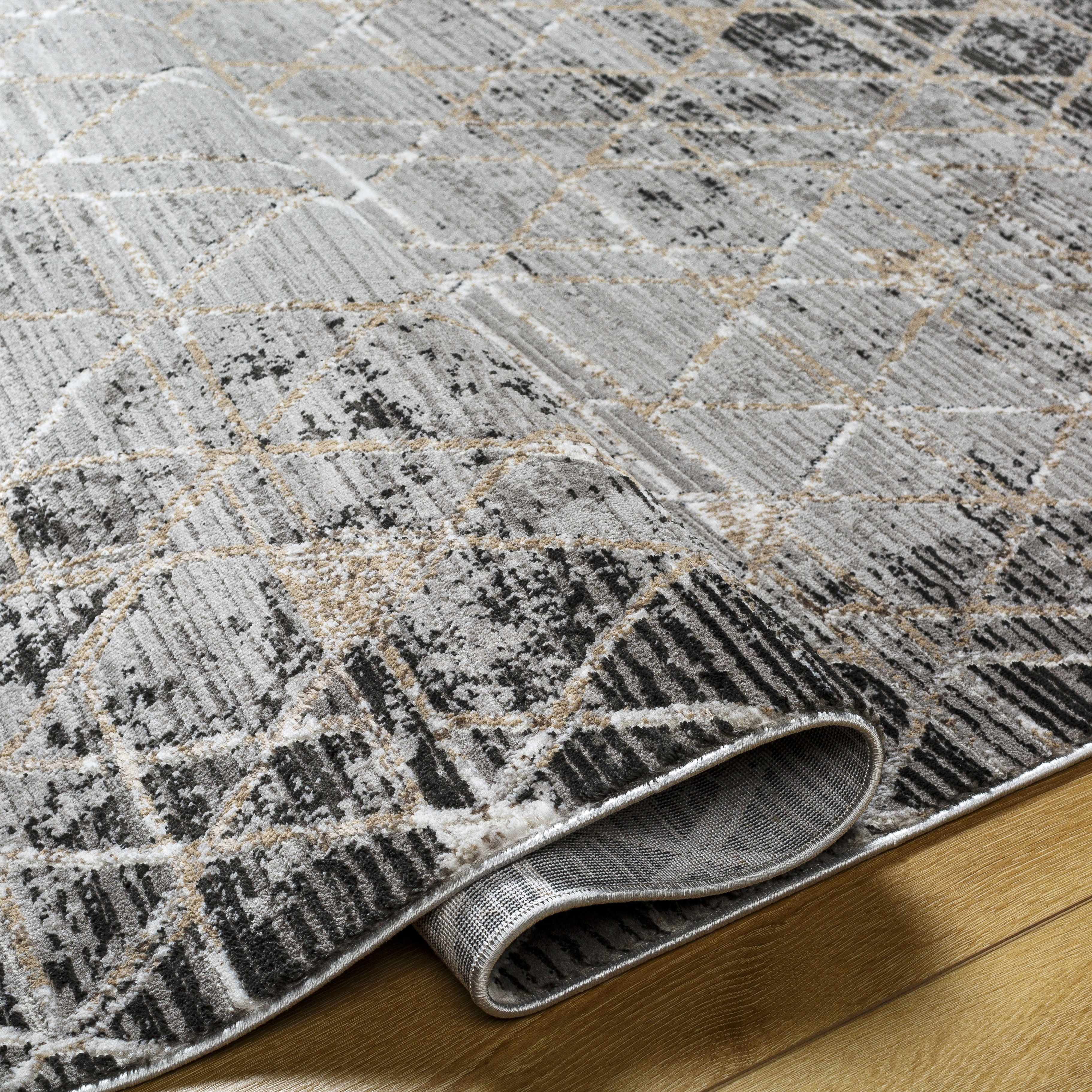 Luol Gray Area Rug - Clearance - Image 7