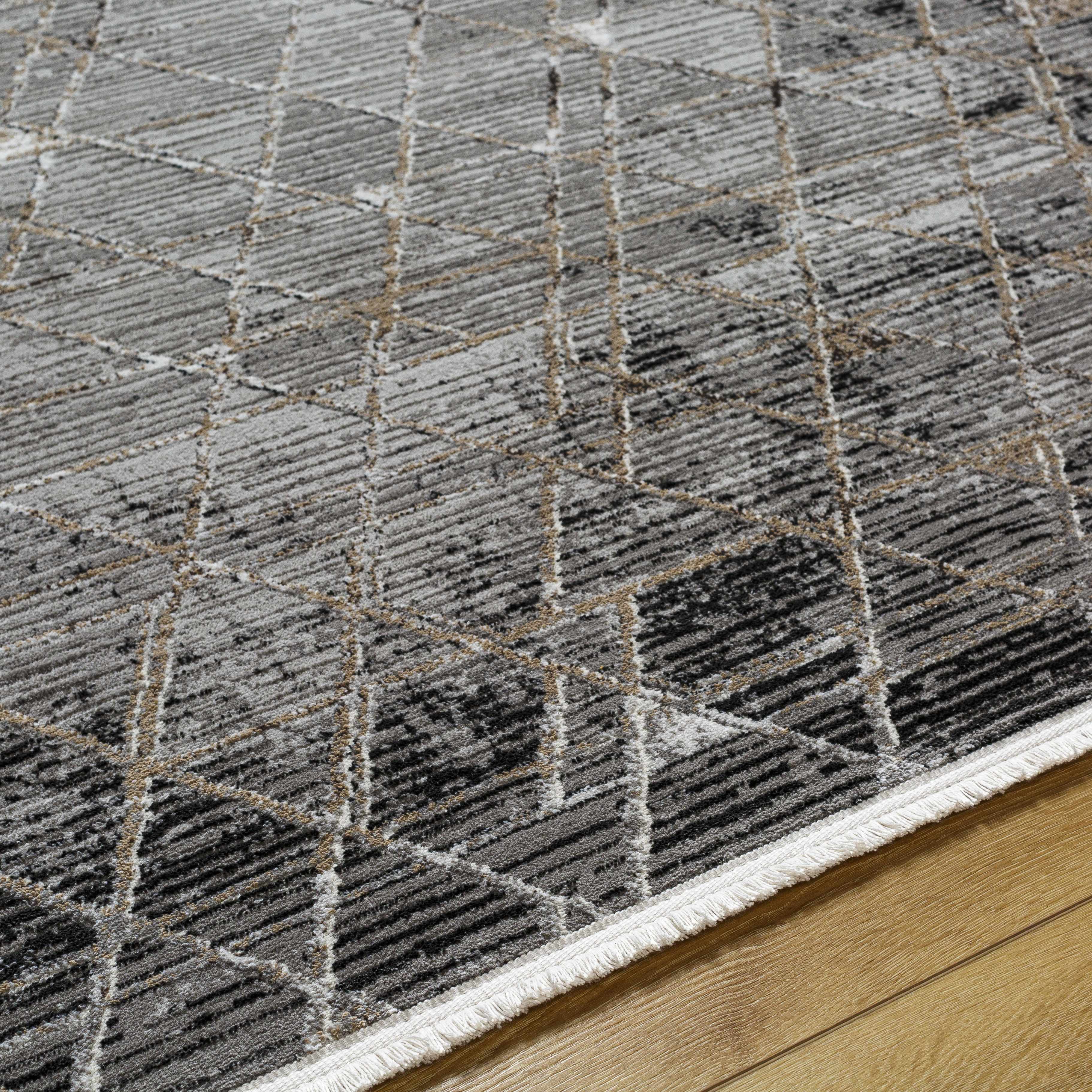 Luol Gray Area Rug - Clearance - Image 9